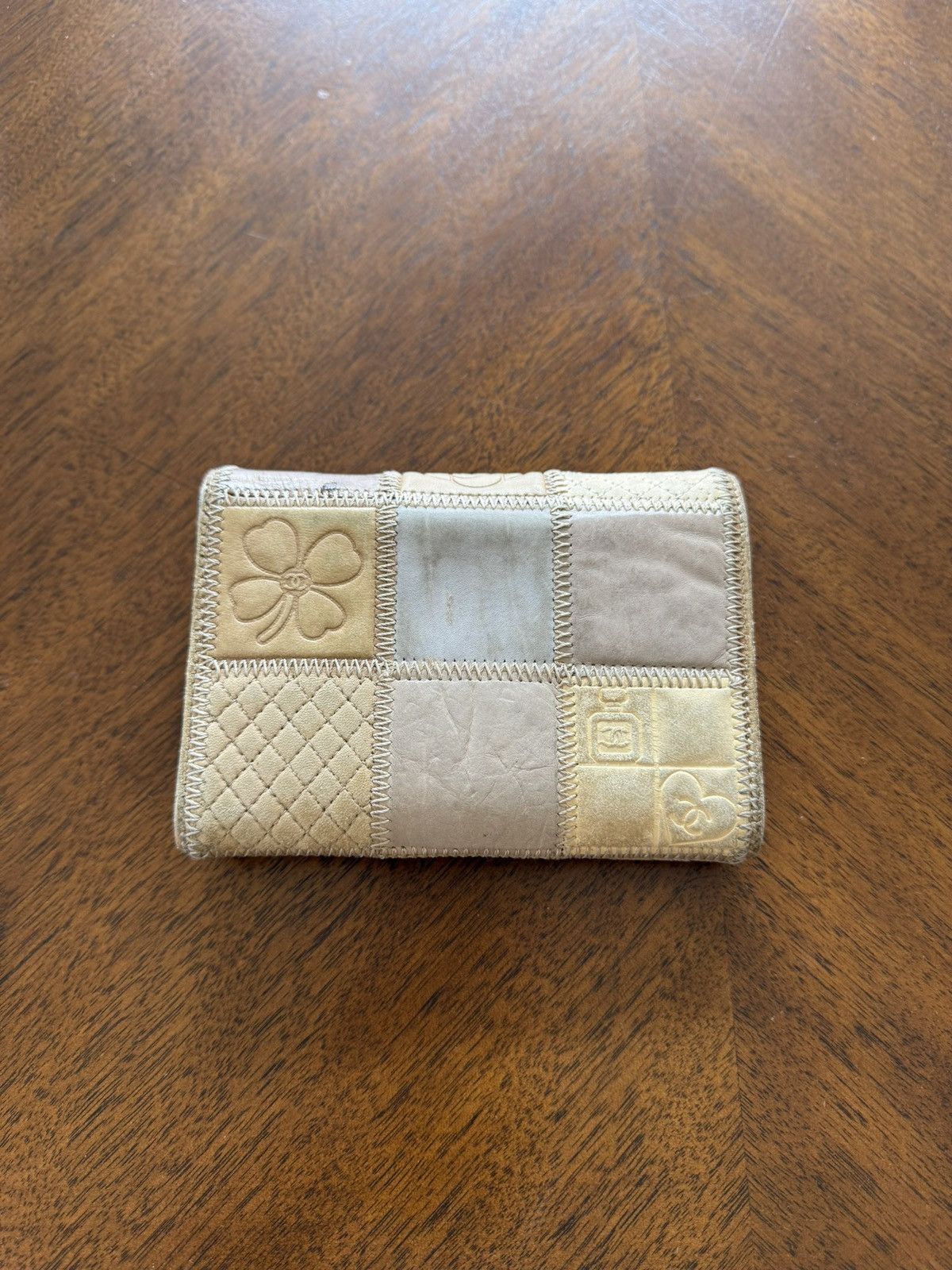 Chanel CHANEL Ostrich Patchwork Leather Wallet Size ONE SIZE - 3 Thumbnail