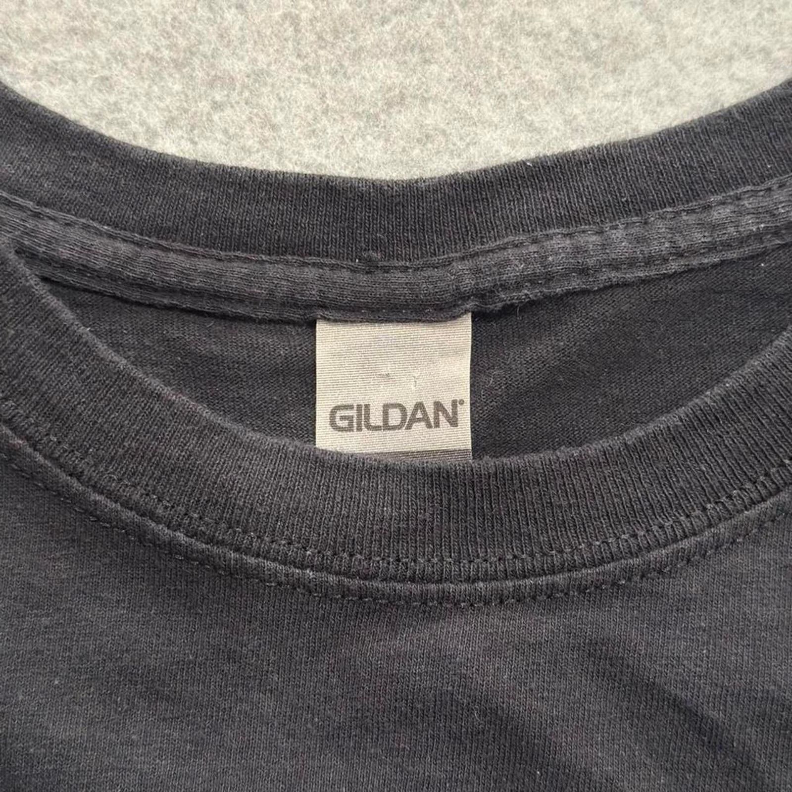 Gildan Black gildan streetwear tee skaterstyle Size US M / EU 48-50 / 2 - 4 Thumbnail