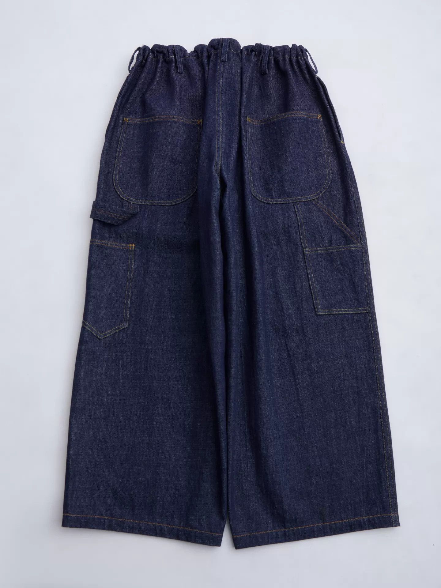 Yohji Yamamoto Yohji Yamamoto Y’s for men Drawstring Denim Baggy Work Size US 34 / EU 50 - 8 Thumbnail