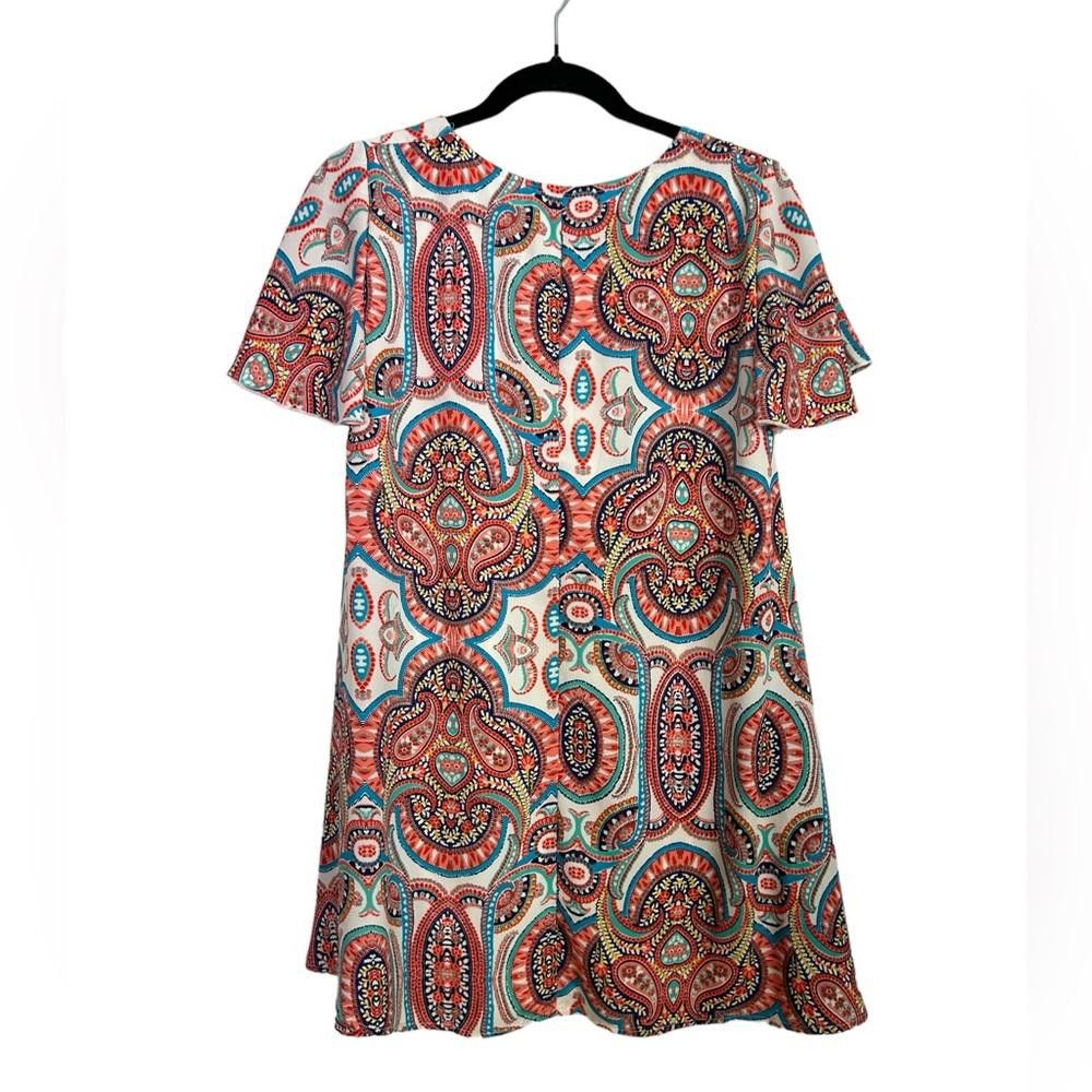 Designer Show Me Your MuMu l Kylie Paisley Mini Shift Dress XS Size XS / US 0-2 / IT 36-38 - 4 Thumbnail