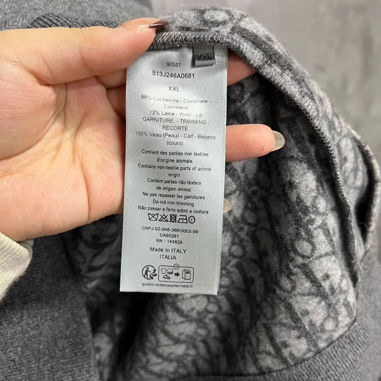 Dior Dior Solid Zip Hooded Longsleeve Sweatshirt XXL Size US XXL / EU 58 / 5 - 5 Thumbnail