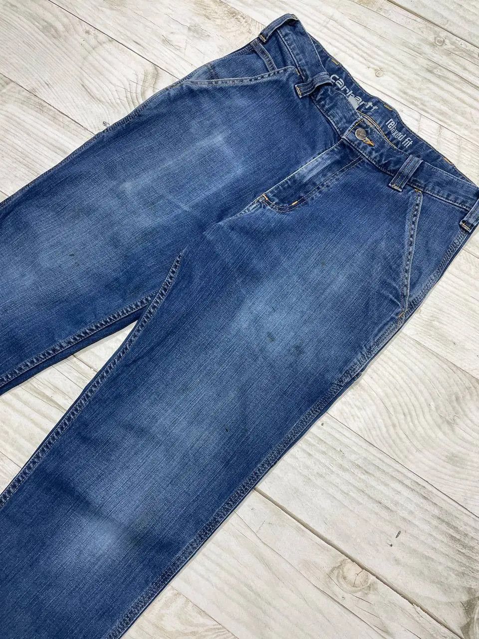 Carhartt Vintage Carhartt Carpenter Blue Denim Jeans Work Pants Size US 32 / EU 48 - 8 Thumbnail