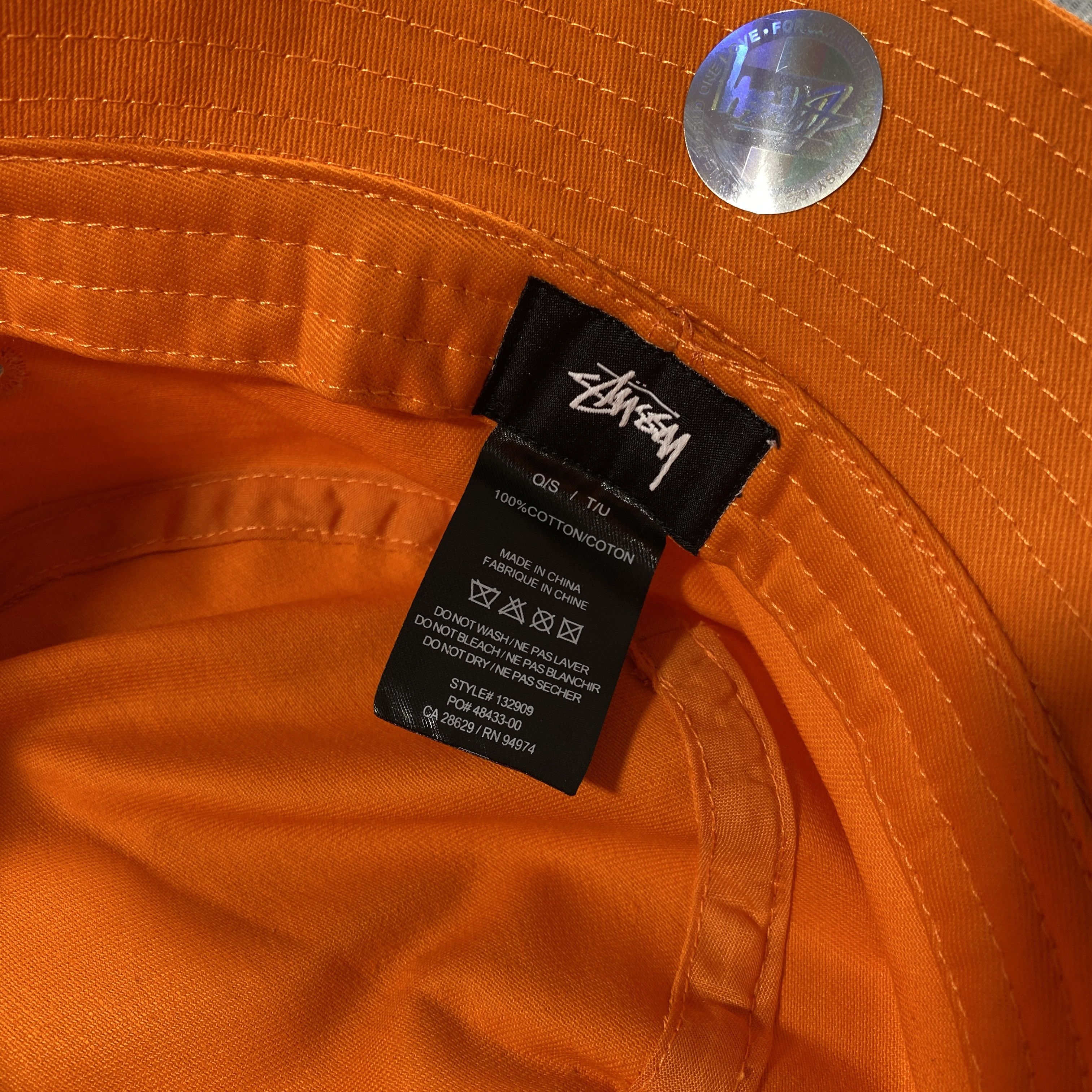 Stussy stussy stock bucket hat orange size L/XL Size ONE SIZE - 4 Thumbnail