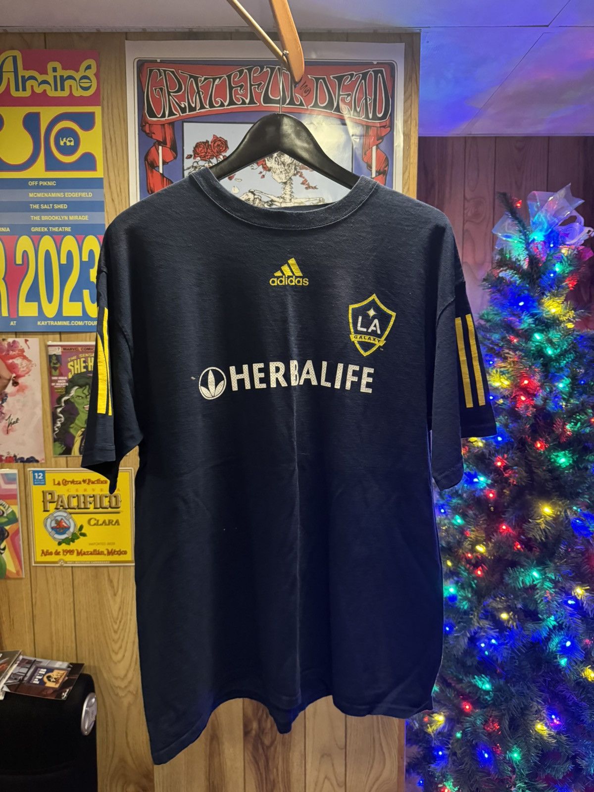 【Adidas】 LA.Galaxy 23 Beckham GameShirt DAVID BECKHAM #23 • LA Galaxy • Player Issue / Match Worn
