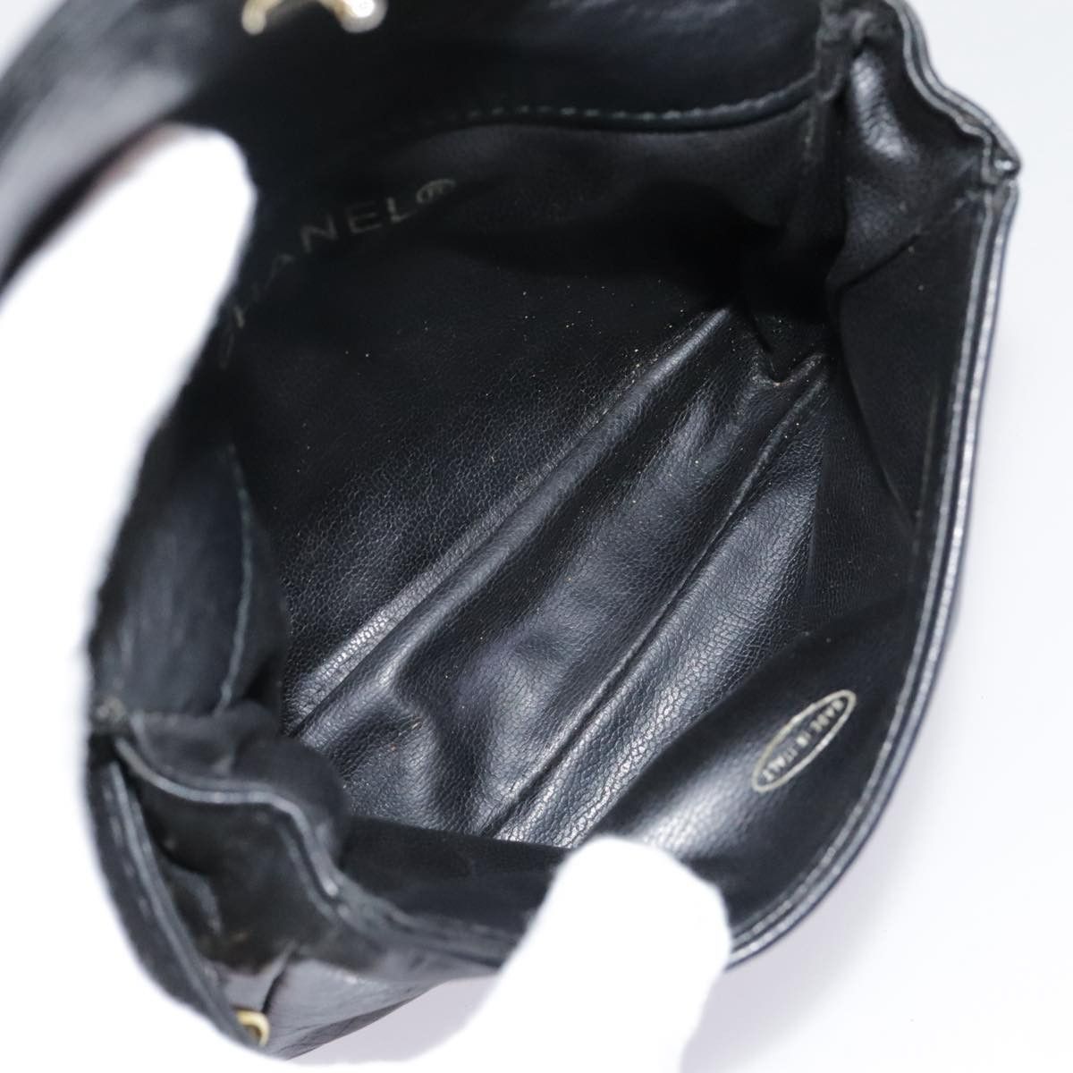 Chanel CHANEL Chain Waist Bag Lamb Skin Black Gold CC Size ONE SIZE - 12 Thumbnail