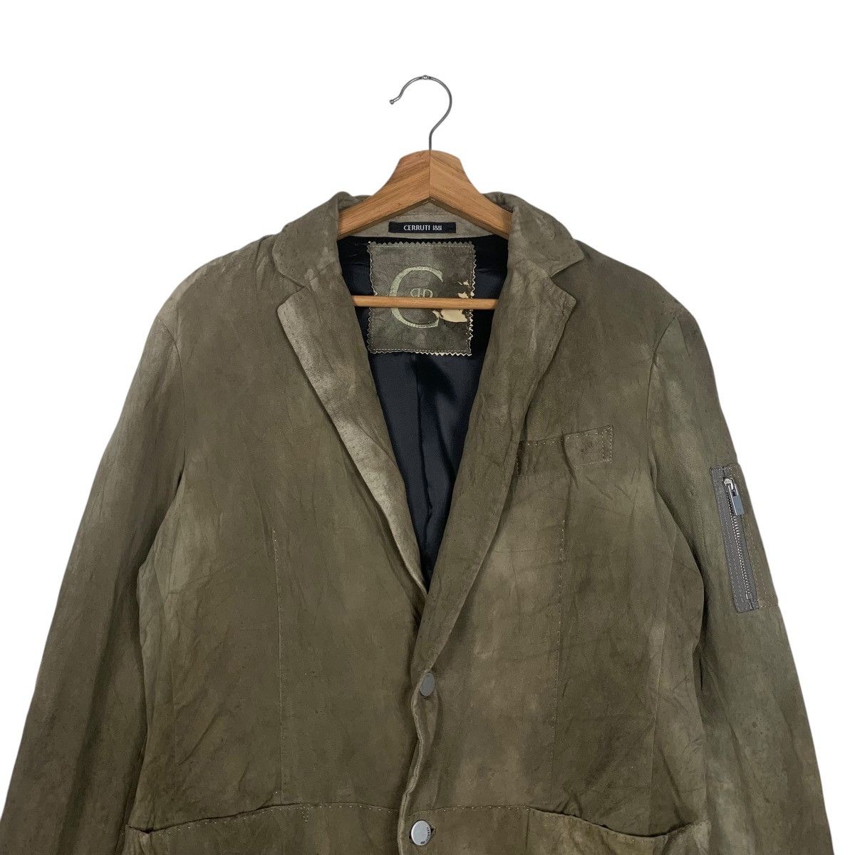 Cerruti 1881 CERRUTI 1881 Sheepskin Blazer Casual Jacket #1798-C16 Size US M / EU 48-50 / 2 - 2 Thumbnail