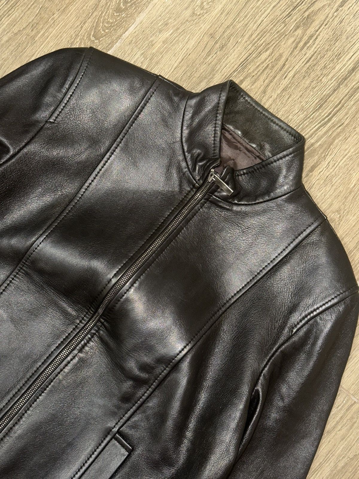 Gucci Gucci By Tom ford 1997 Flared Sleeve - Leather Jacket Size M / US 6-8 / IT 42-44 - 8 Thumbnail