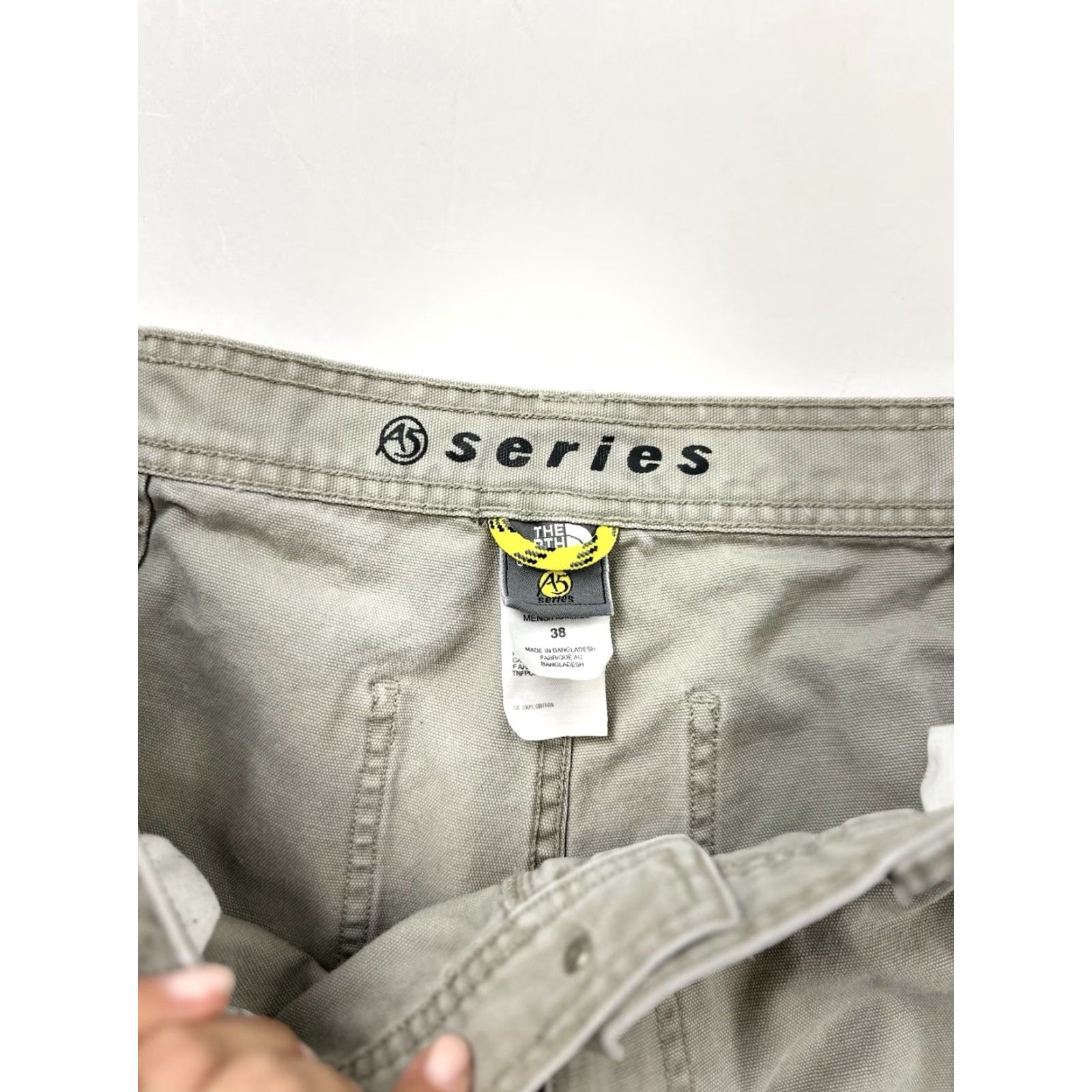 The North Face VINTAGE The North Face A5 Series Pants Men 38 Khaki Cargo Canvas Raw Hem Cropped Size US 38 / EU 54 - 4 Thumbnail