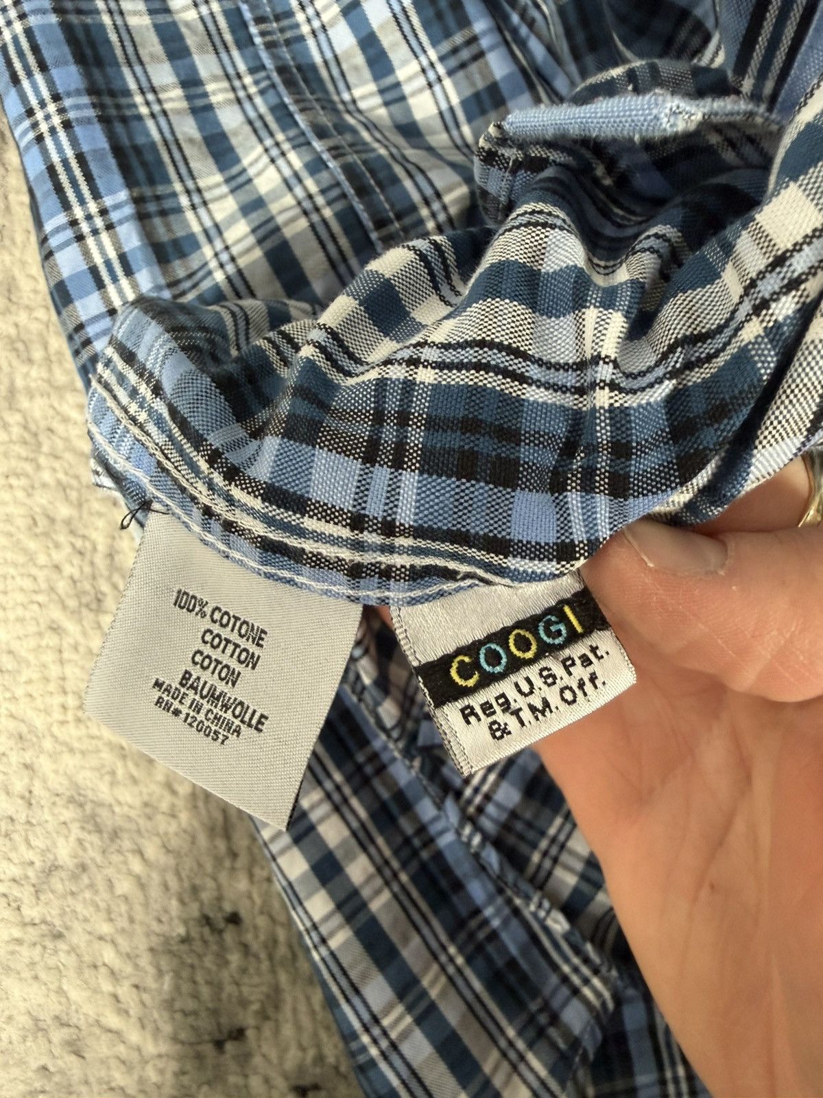 Coogi Vintage Coogi Checkered Embroidered Button Up Shirt Size US M / EU 48-50 / 2 - 5 Thumbnail