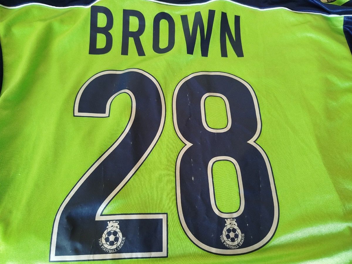 Other Barnsley 2000/2001 match worn shirt #28 Brown Admiral Size US L / EU 52-54 / 3 - 4 Thumbnail