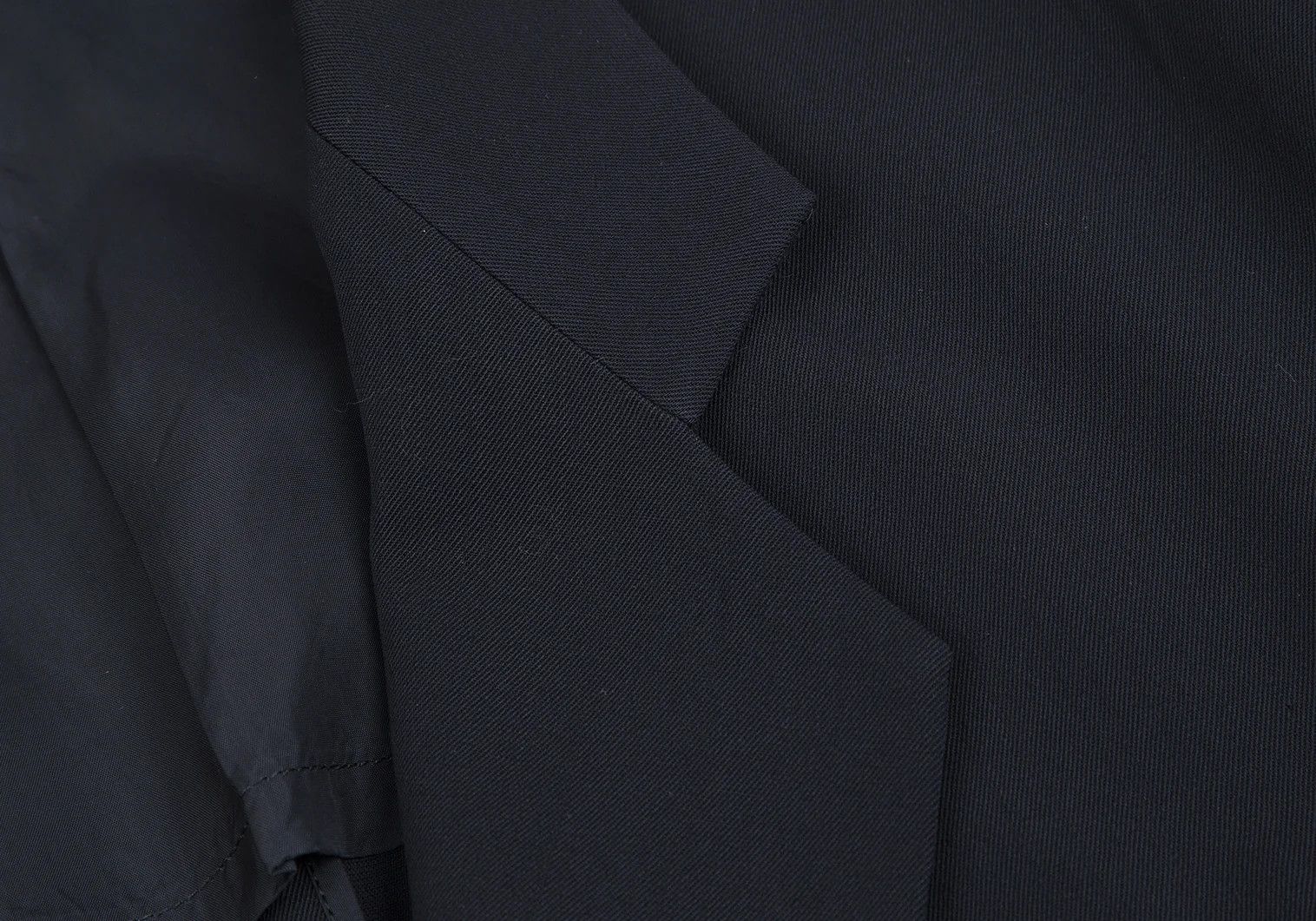 Yohji Yamamoto Yohji Yamamoto Wool Gabardine Jacket Navy S Size US S / EU 44-46 / 1 - 5 Thumbnail