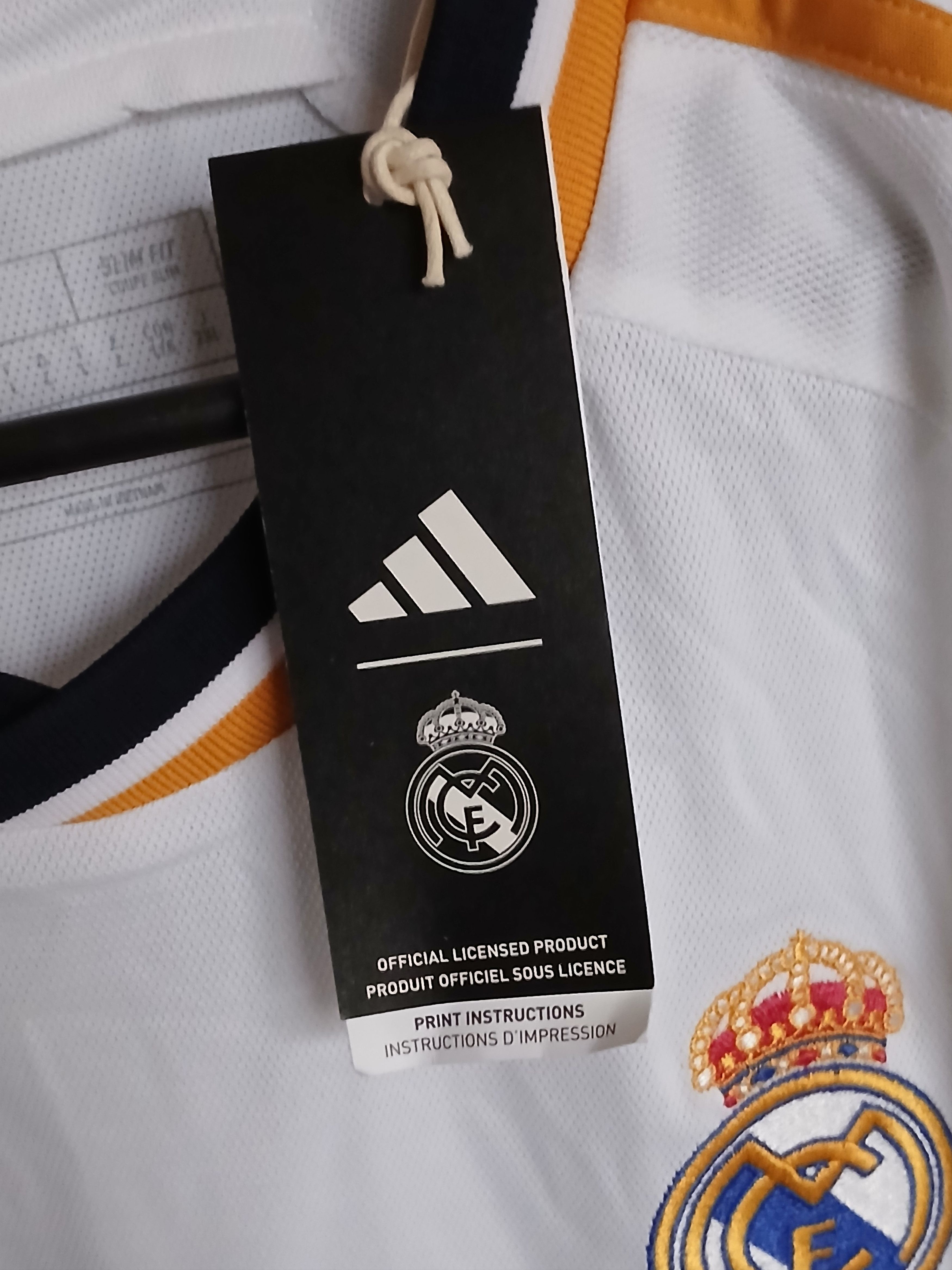 Adidas New Real Madrid 2023/2024 Home Football Jersey T-Shirt Size US L / EU 52-54 / 3 - 14 Thumbnail