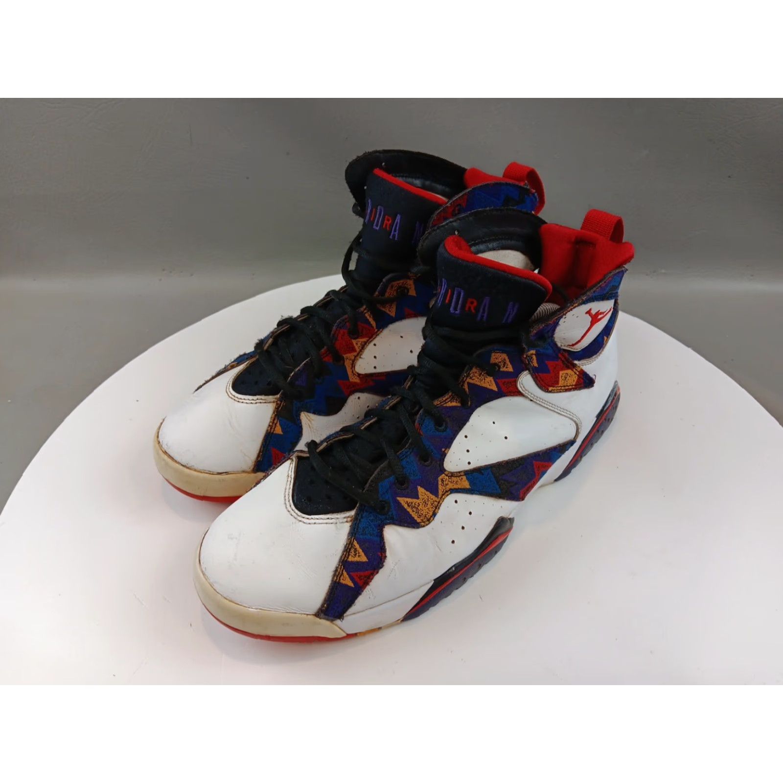 Nike Nike Air Jordan 7 Retro Sneaker Men 12 Multicolor Retro Nothing But Net OG VII Sweater 304775-142 Size US L / EU 52-54 / 3 - 2 Thumbnail