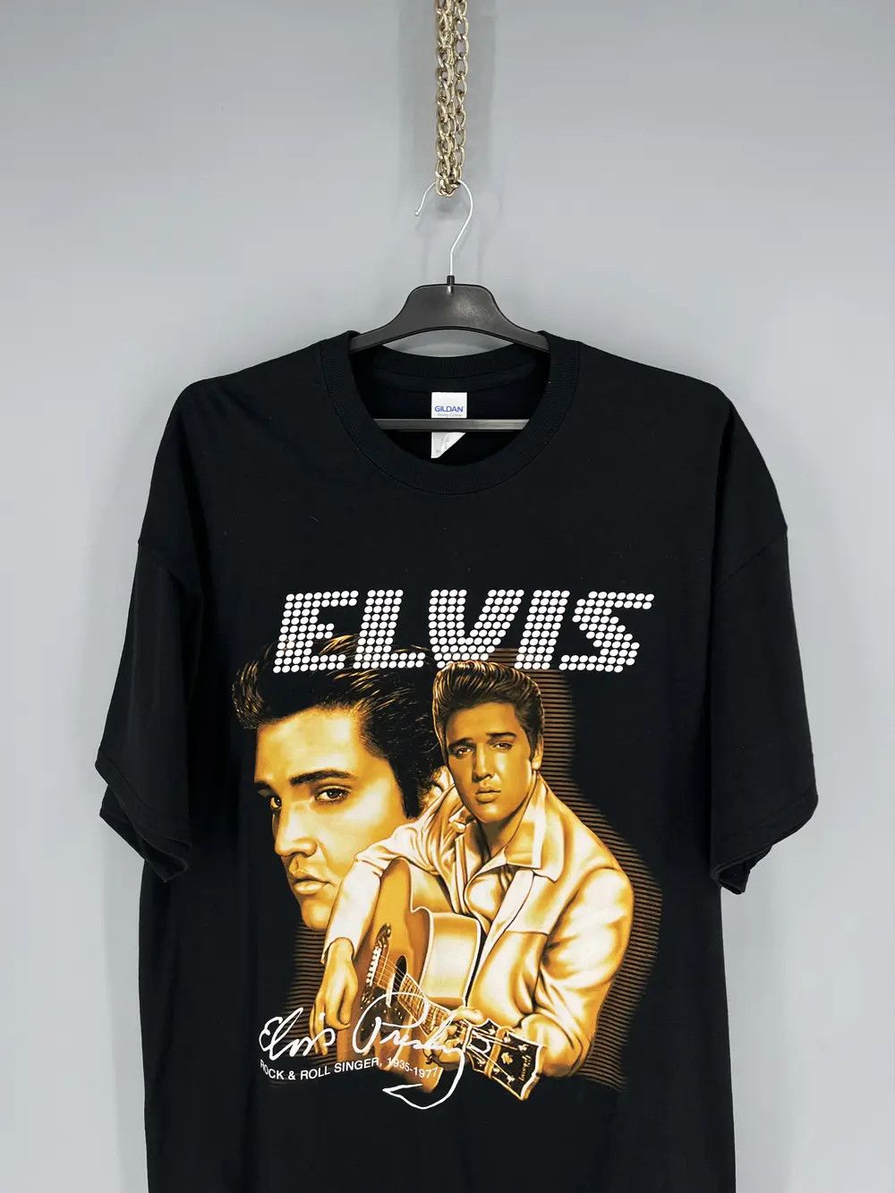 Band Tees Vintage 90S Elvis Presley Tee Streetwear Fashion TOUR BAND Size US XL / EU 56 / 4 - 6 Thumbnail