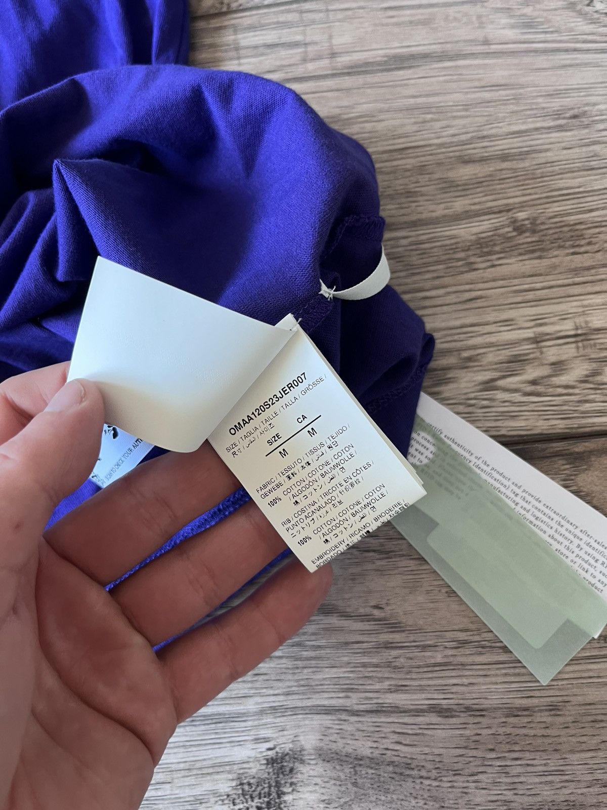 Off-White Off-White OWF Purple T-Shirt – New With Tags Size US M / EU 48-50 / 2 - 8 Thumbnail
