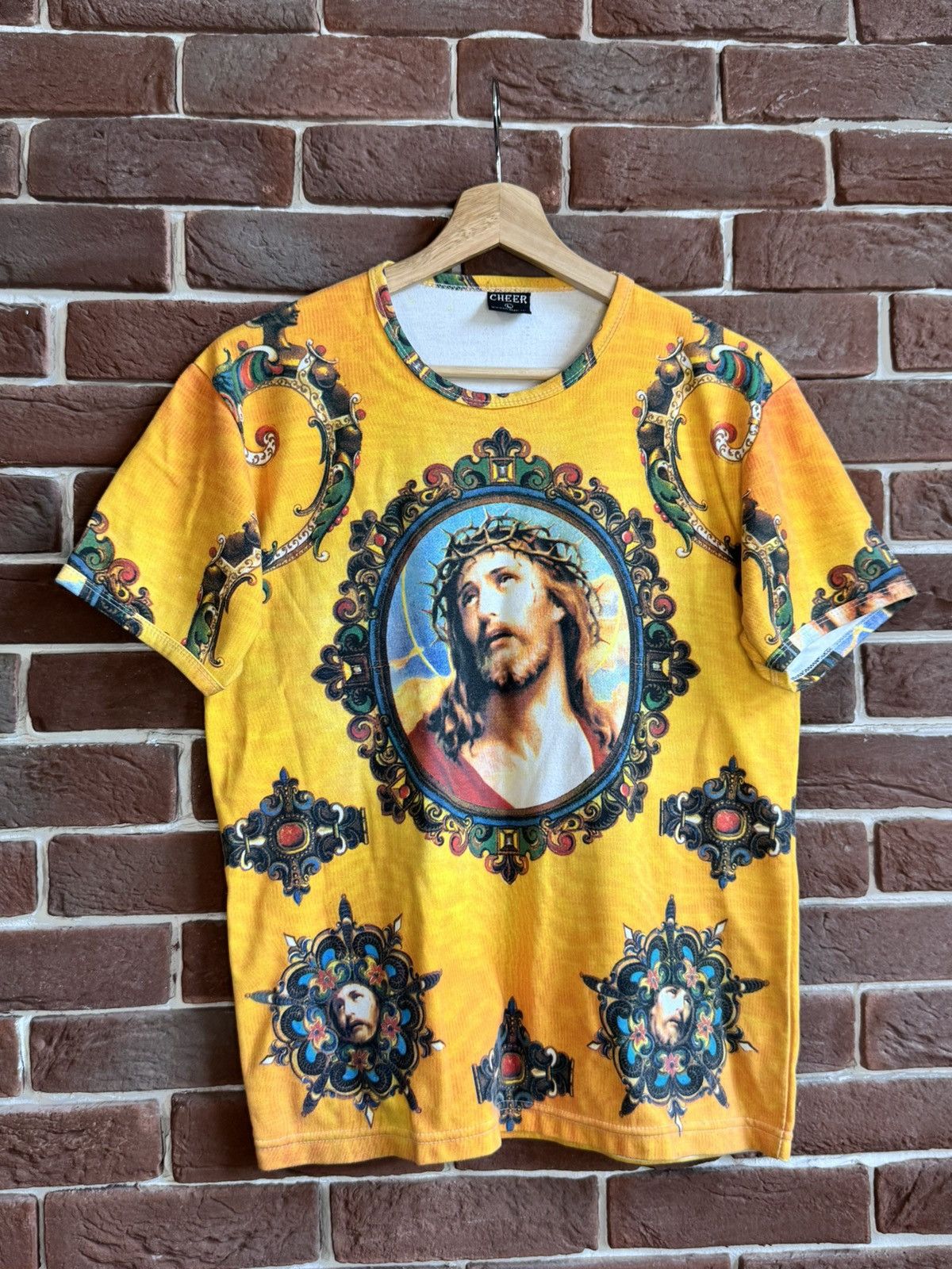 Vintage Vintage Y2K l Jesus Christ Cross All over print Tee art hype Size US M / EU 48-50 / 2 - 1 Thumbnail