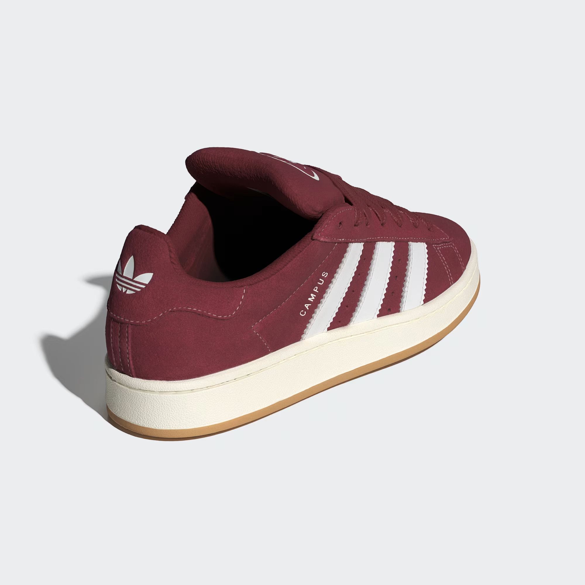 Adidas o1mle0426 Unisex Campus Low-Top Sneakers in Burgundy/White Size US 5.5 / EU 38 - 5 Thumbnail