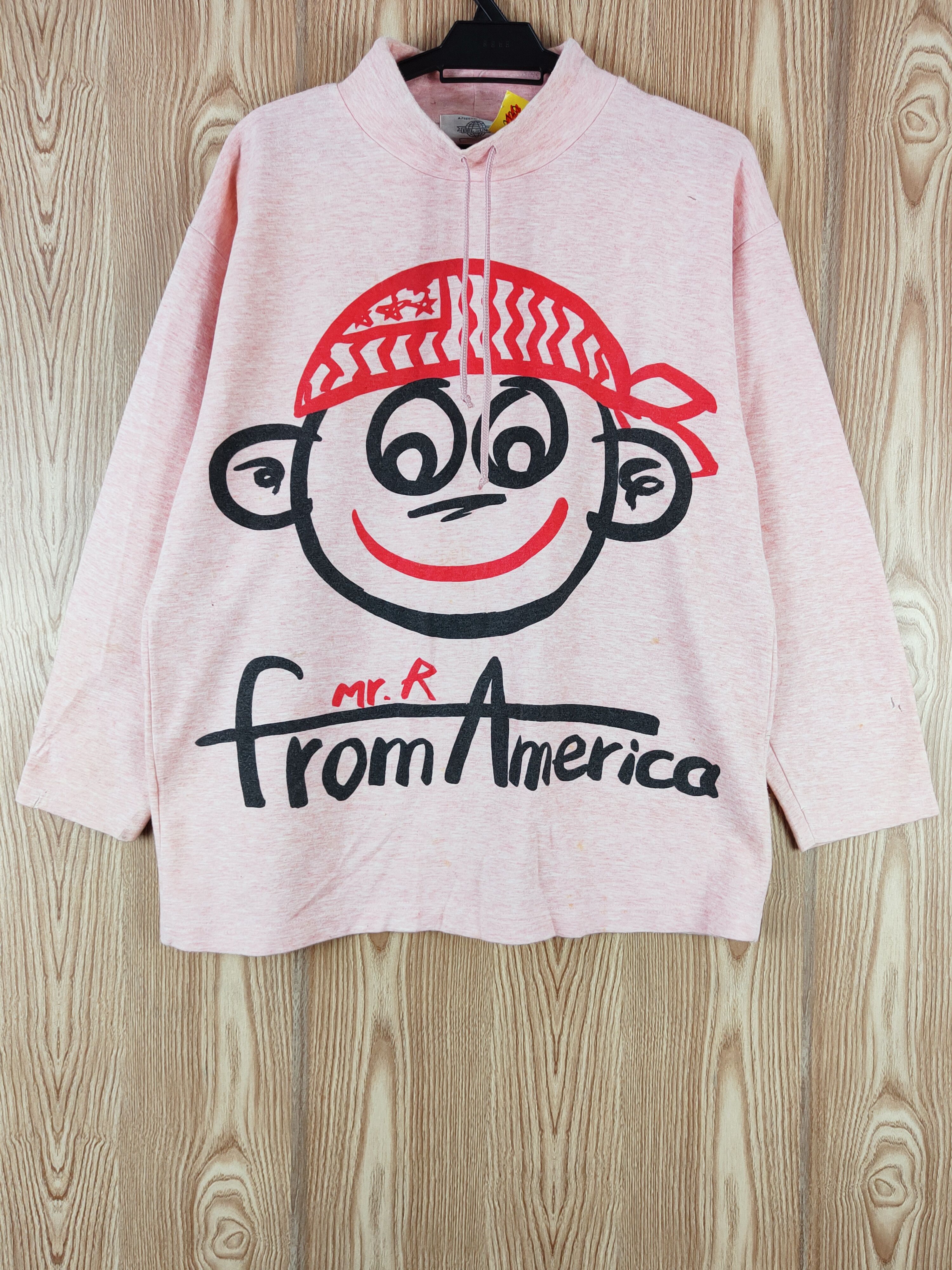 Japanese Brand Bel Sun Red Mr.R from America Sweatshirts #W122 Size US M / EU 48-50 / 2 - 1 Thumbnail