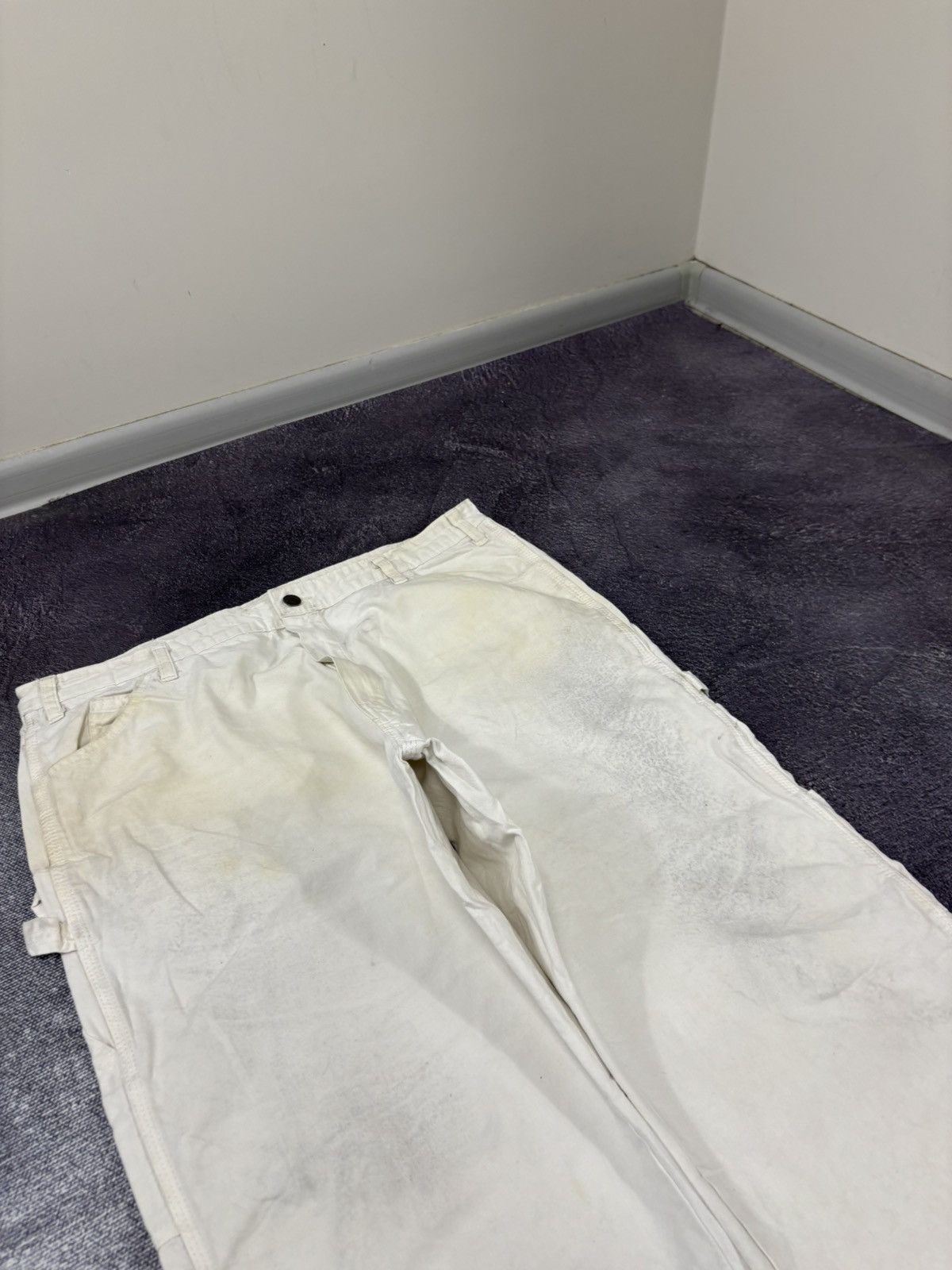 Dickies Vintage Dickies USA White Work Carpenter Hype Baggy Pants Size US 38 / EU 54 - 12 Thumbnail
