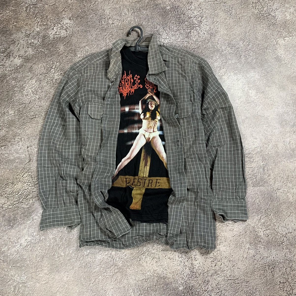 Flannel vintage flannel plaid shirt checkered streetwear 90s Y2K Size US XL / EU 56 / 4 - 1 Thumbnail