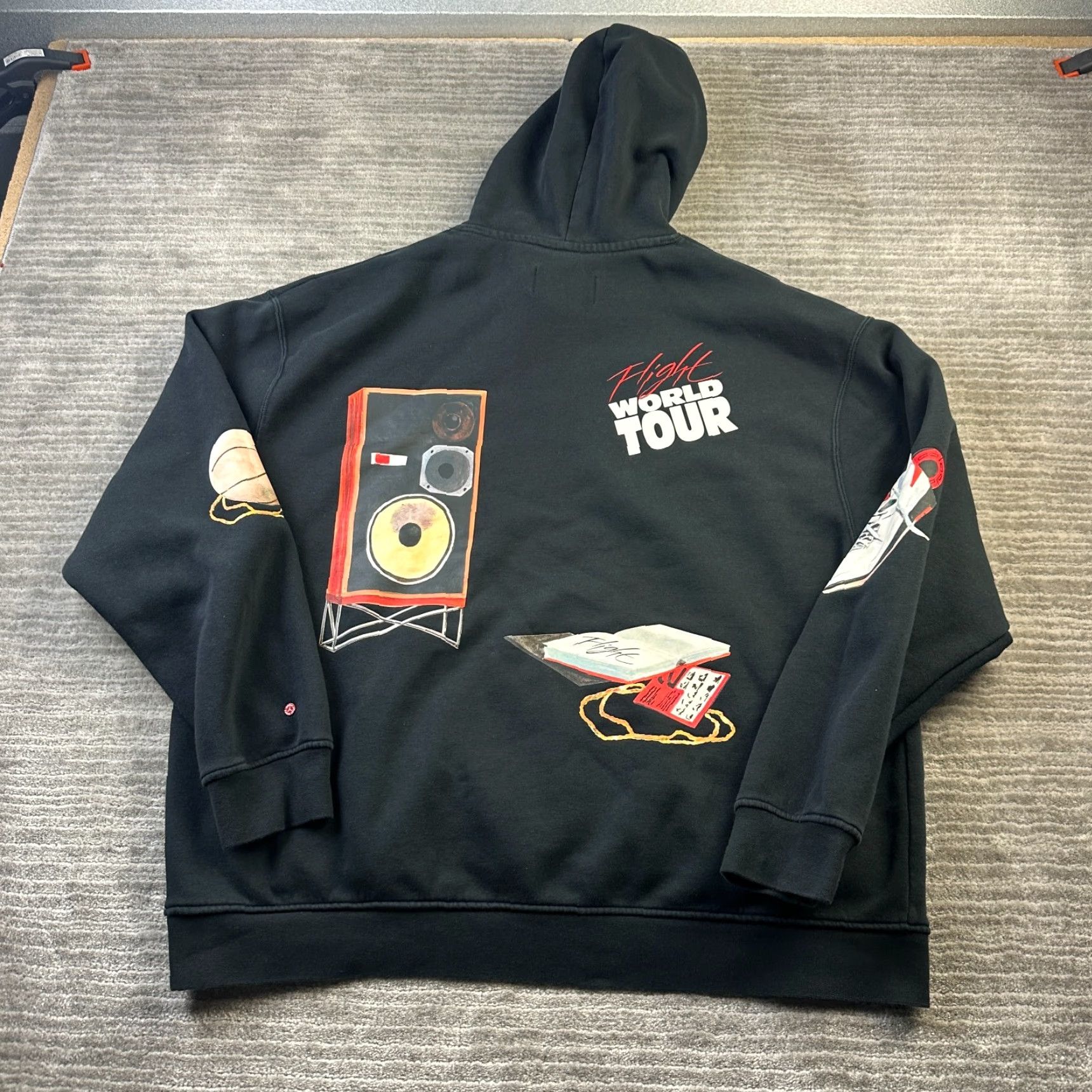 Jordan Brand Jordan Hoodie Mens XL Artist Series Jacob Rochester All Over Print Crew Neck Pockets Logo Sport Basketball Size US XL / EU 56 / 4 - 2 Thumbnail