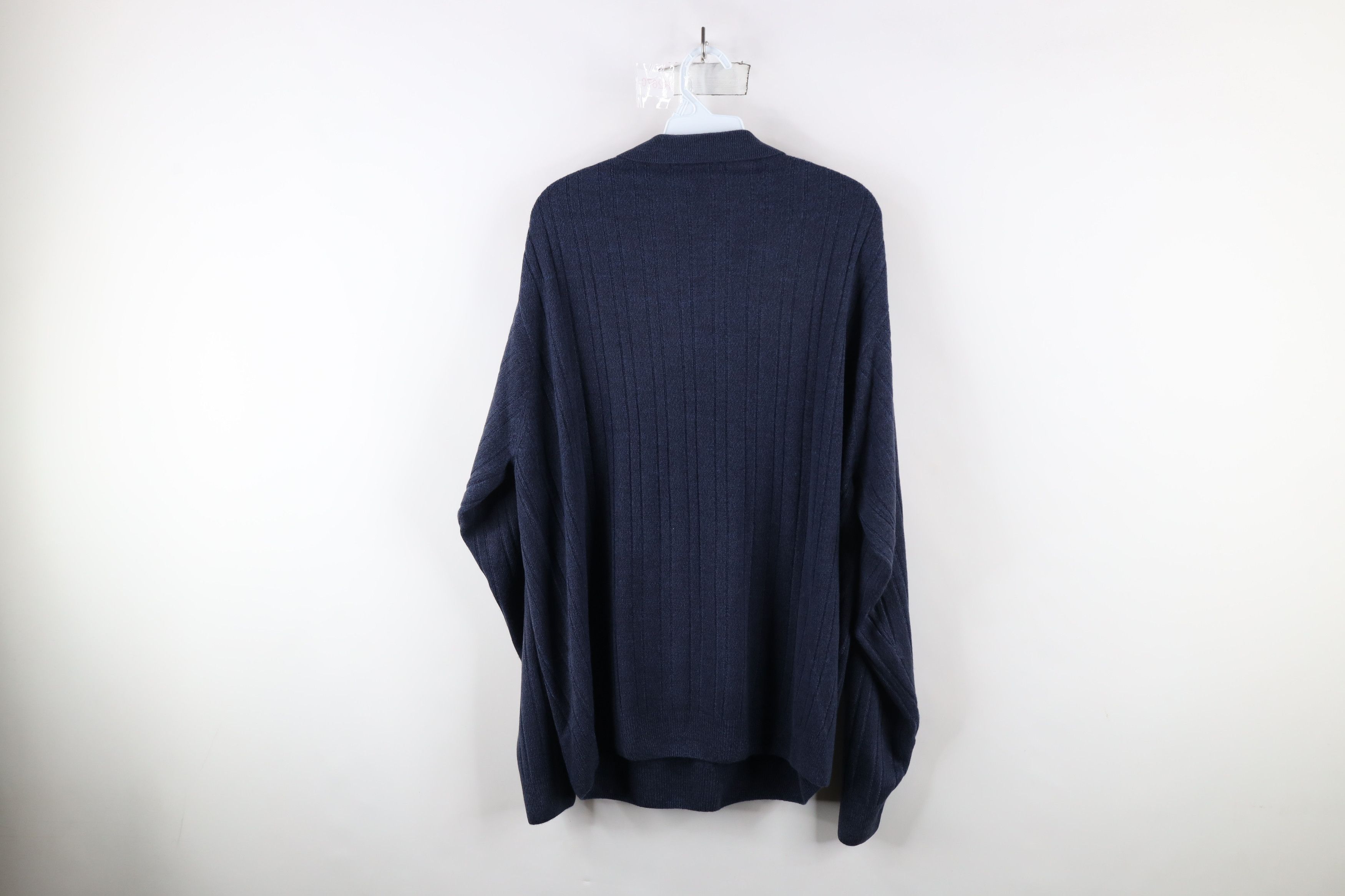 Vintage Deadstock Vintage 90s Streetwear Ribbed Collared Sweater Size US XL / EU 56 / 4 - 8 Thumbnail