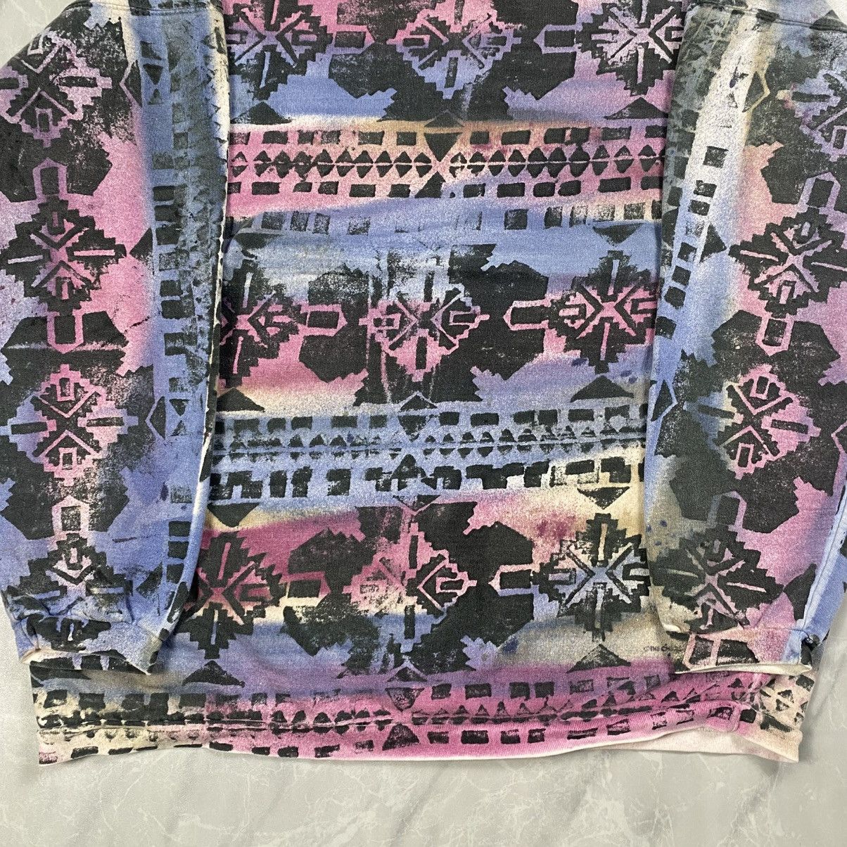 Cherokee Rare Vintage 90s Aztec Fullprint Arts Crewneck Size US L / EU 52-54 / 3 - 2 Thumbnail