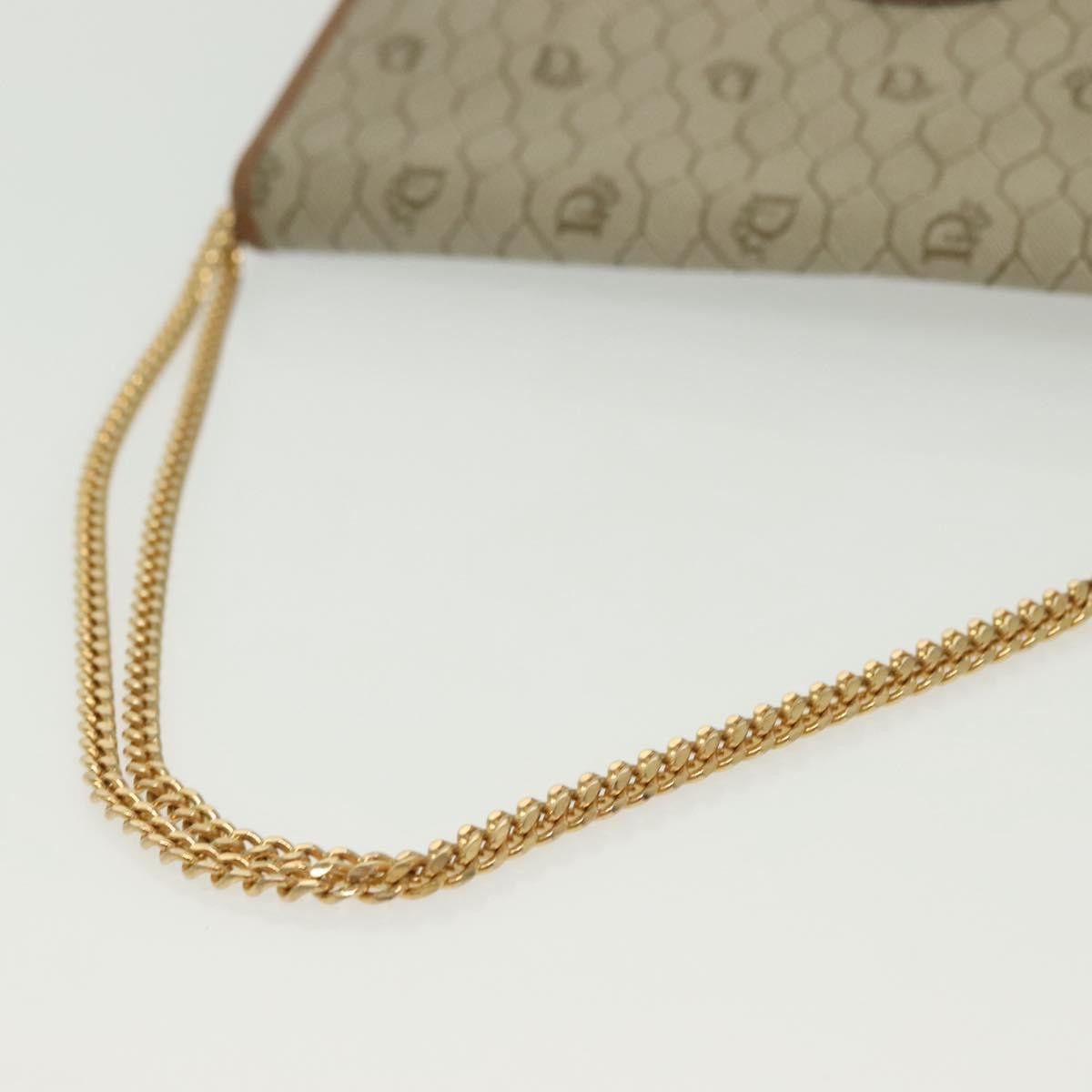 Dior DIOR Honeycomb Canvas Chain Shoulder Bag Pvc Beige Gold Size ONE SIZE - 7 Thumbnail