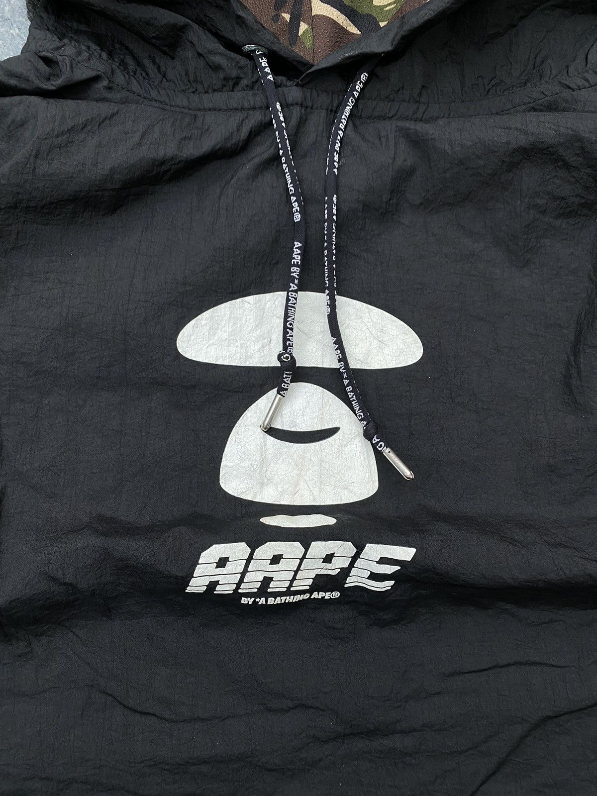 Aape AAPE RARE MULTI BACK LOGO NYLON RETRO OVERSIZED JACKET Size US L / EU 52-54 / 3 - 2 Thumbnail