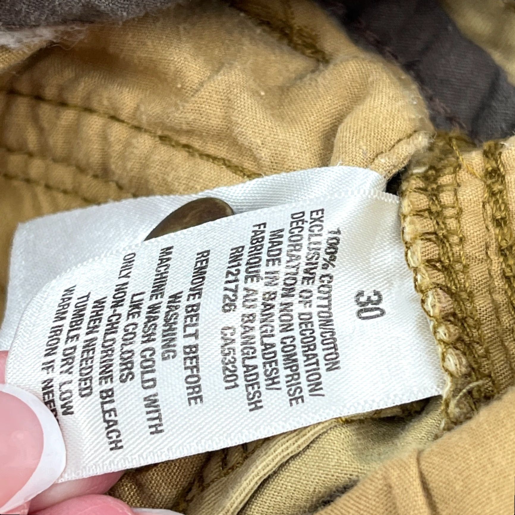 Vintage Aéropostale Cargo Shorts Men 30 Tan Brown Khaki Vintage VTG Y2K Preppy Dad Adult Cargo Shorts Mens 30 Beige Cotton Canvas Size US 30 / EU 46 - 4 Thumbnail