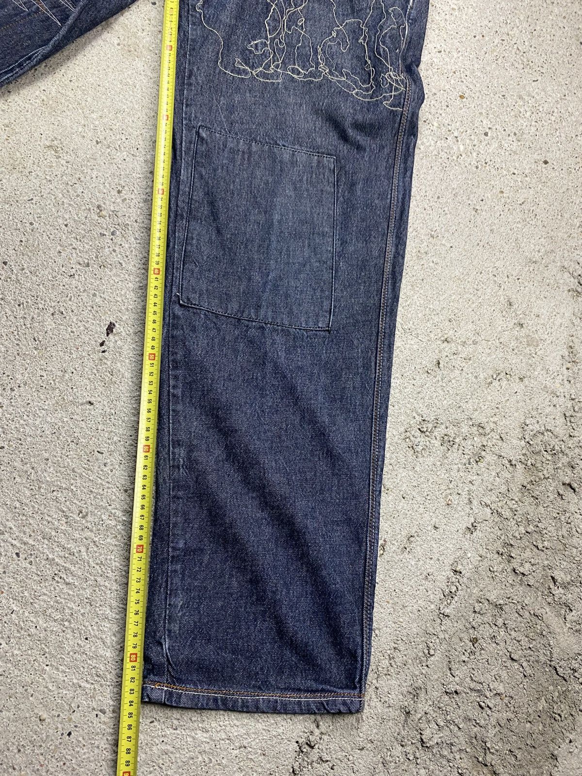 Fubu Fubu platinum raw denim jeans jnco southpole hip hop baggy Size US 34 / EU 50 - 24 Thumbnail