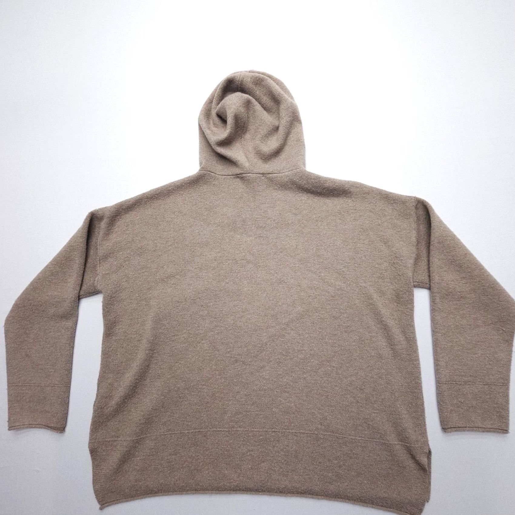 Vintage Lattelier Wool Blend Hooded Oversized Sweater Size Medium Boxy Knit Baggy Hood Woman Regular Brown Size M / US 6-8 / IT 42-44 - 2 Thumbnail