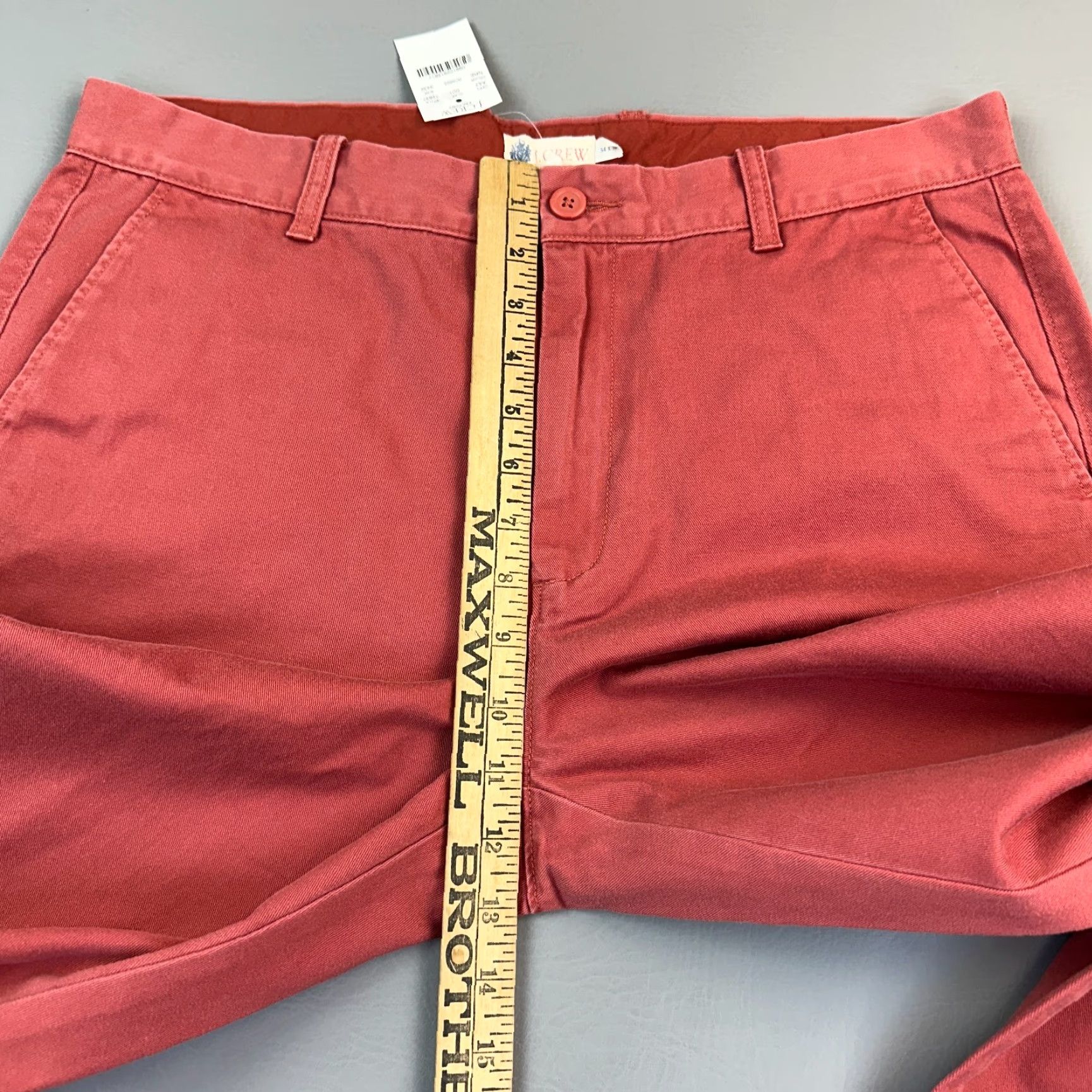 J.Crew VINTAGE J.CREW Pants Mens 34x32 Old Red Bleecker Athletic Fit Casual NWT Size US 34 / EU 50 - 5 Thumbnail