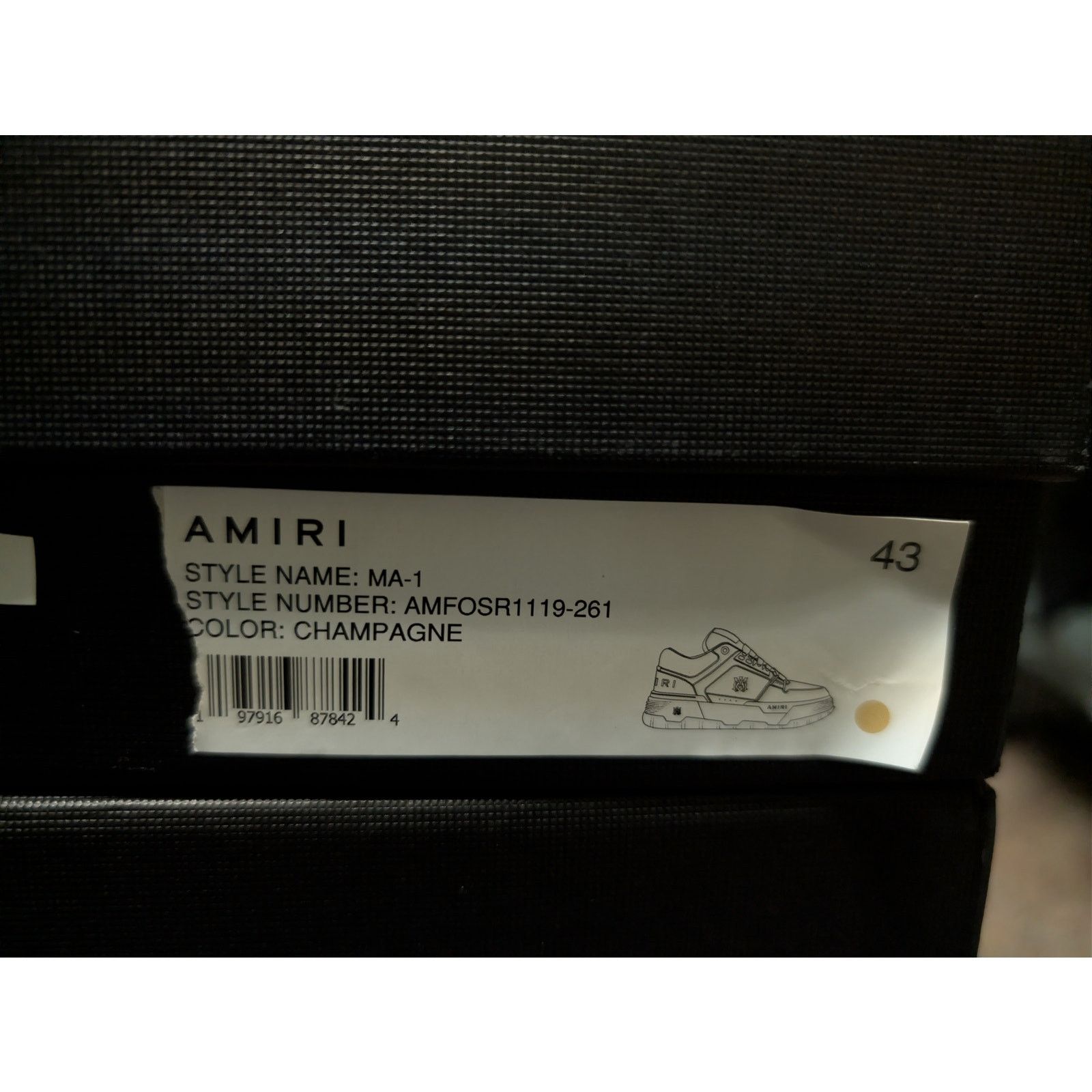 Amiri o1rshd1 Q:2 / MA-1 Low-Top Sneakers in Champagne Size US 10 / EU 43 - 24 Thumbnail