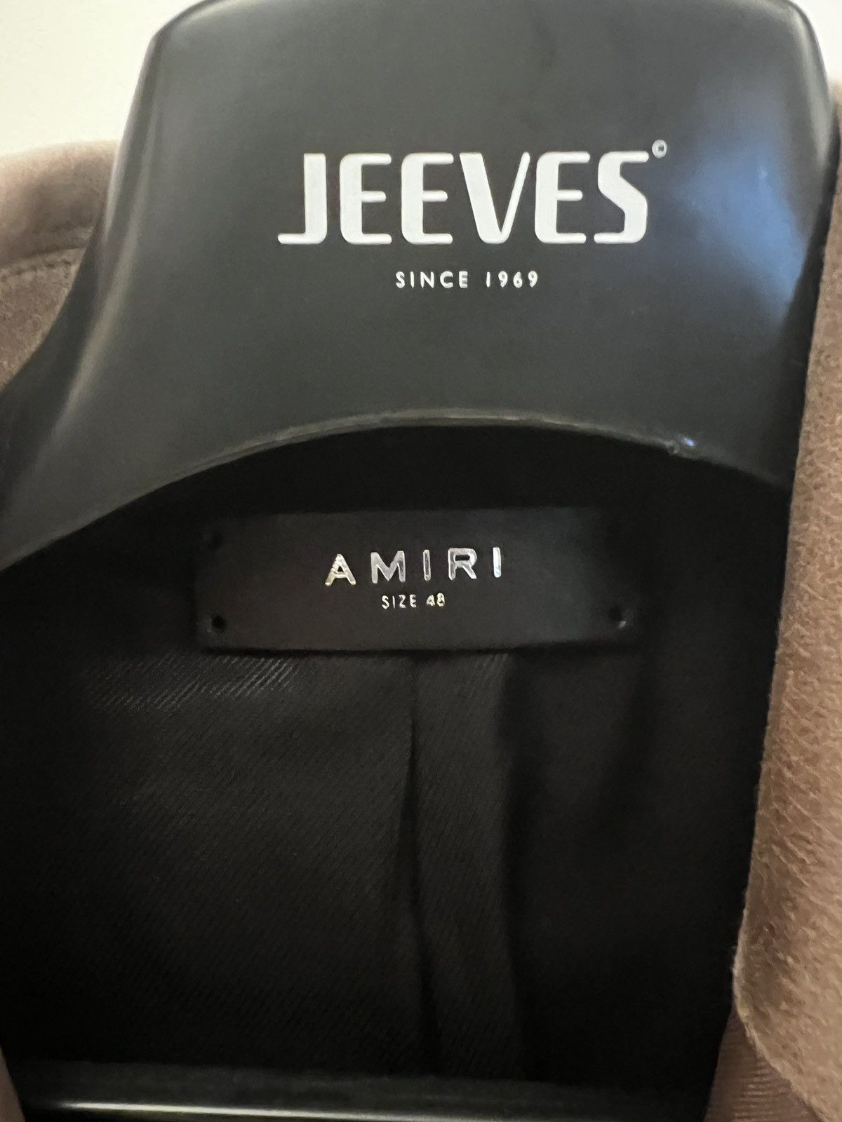 Amiri Amiri Beige Velvet Blazer Size 48R - 4 Thumbnail
