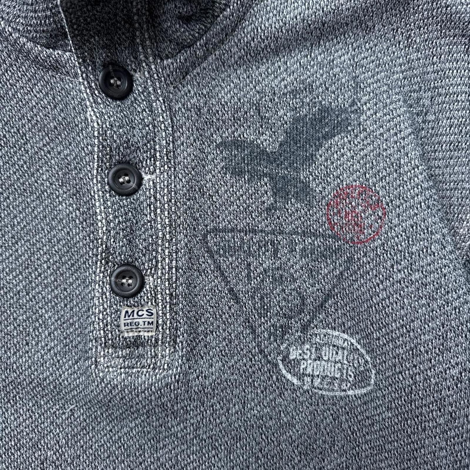 Marlboro Y2K Marlboro Classics 00s Gray Long sleeve polo shirt Size US M / EU 48-50 / 2 - 3 Thumbnail