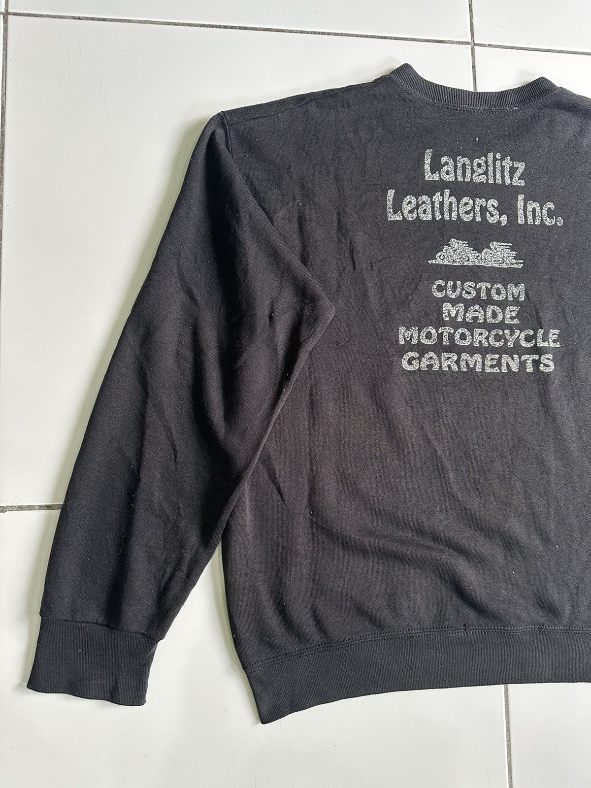 Other Vintage Langlitz leather lnc Motorcycle garments Crewneck Size US M / EU 48-50 / 2 - 3 Thumbnail