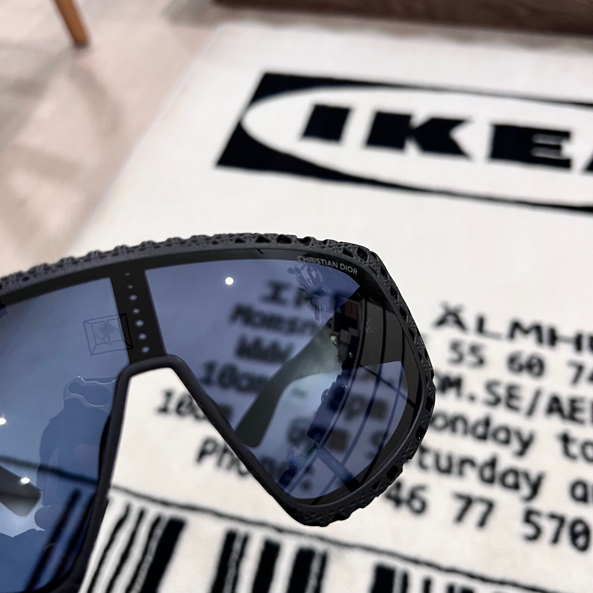 Dior Dior3D M1U Mask 3D Printed Shield Sunglasses Size ONE SIZE - 7 Thumbnail