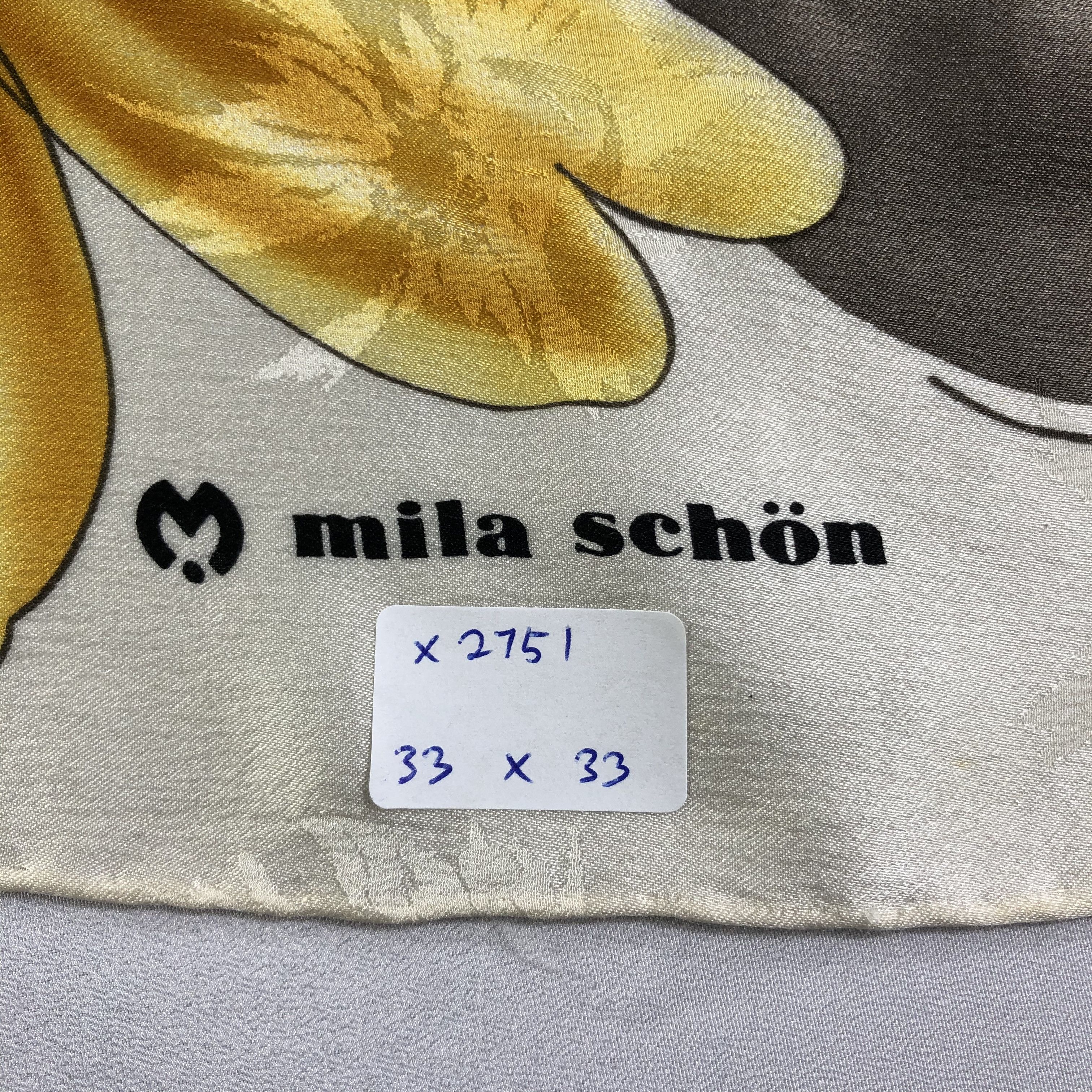 Mila Schon × Vintage Vintage Mila Schon Silk Scarf Size ONE SIZE - 8 Thumbnail