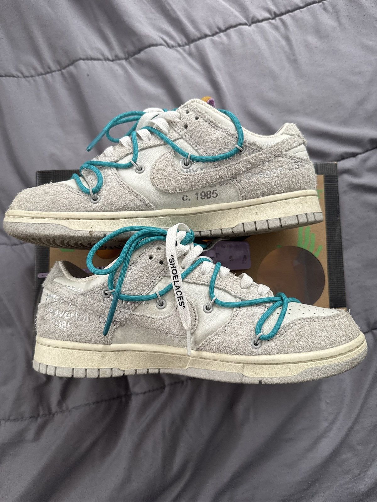 Nike × Off-White Nike Off White Dunk Low Lot 36 Size US 9 / EU 42 - 2 Thumbnail