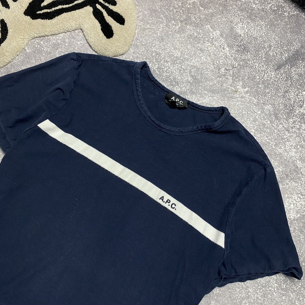 A.P.C. Luxury APC Small logo designer rare basic tee Size US XL / EU 56 / 4 - 2 Thumbnail