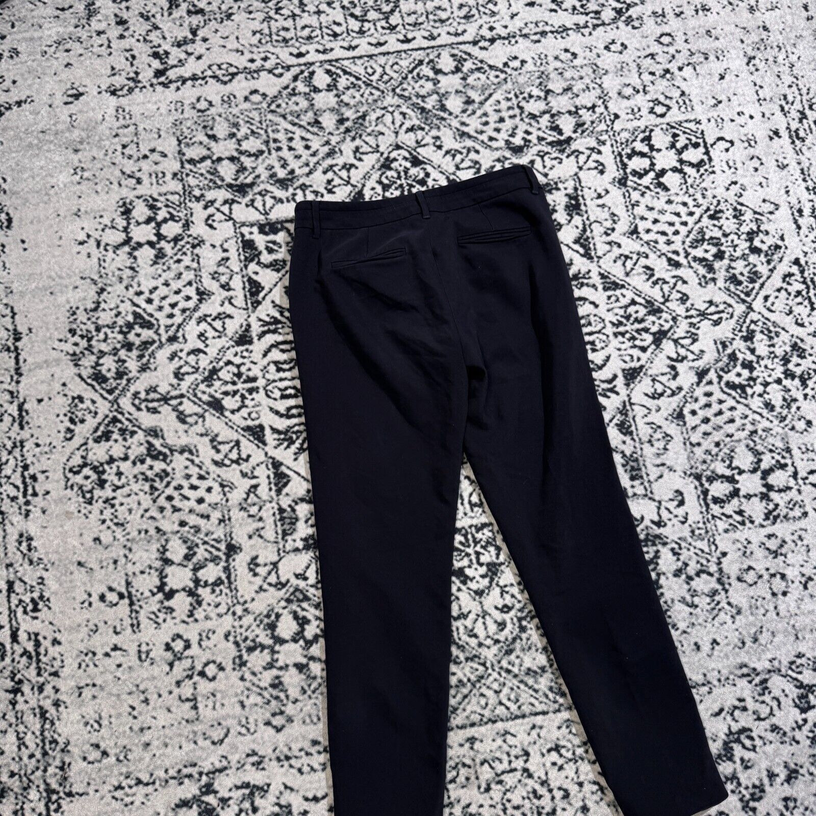 Marella × Vintage Vintage Marella Black Cotton Chino Suit Pants Size 40IT Y2K Size 30" / US 8 / IT 44 - 12 Thumbnail