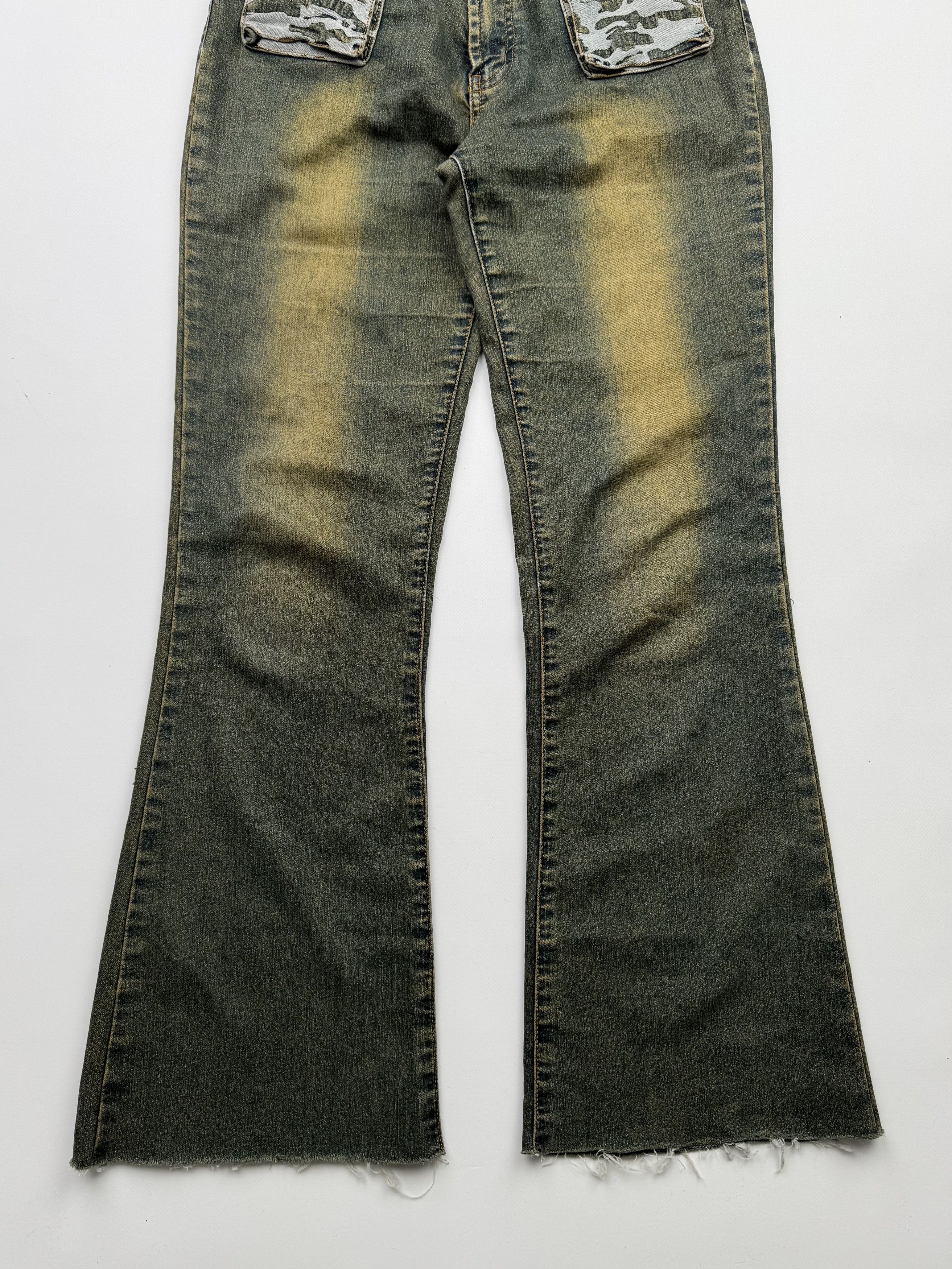 Japanese Brand Vintage Faded Flare Jeans B218(V119)E2 Size 28" / US 6 / IT 42 - 3 Thumbnail