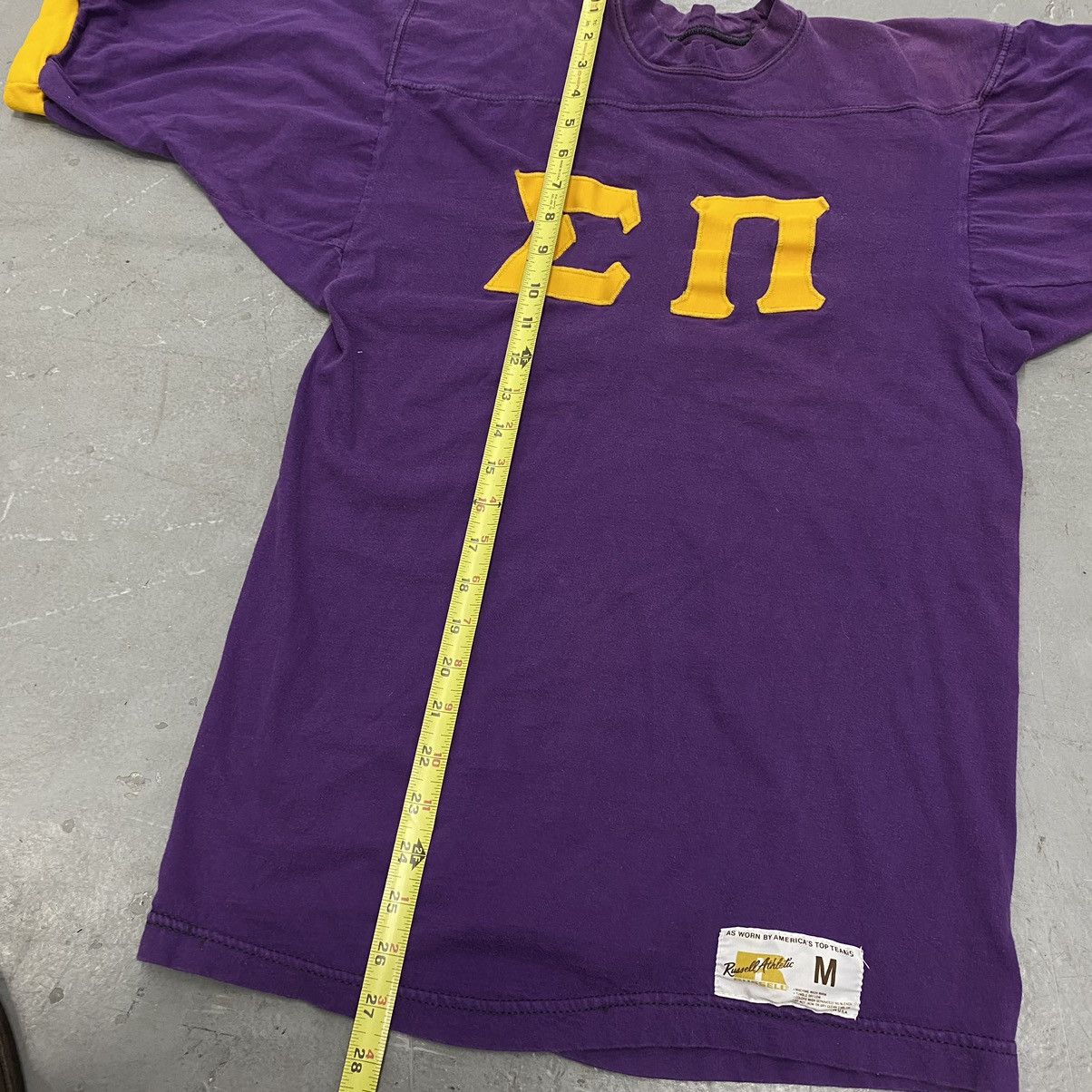 Kapital × Russell Athletic × Vintage Vtg 60s 70s Russell Athletic Sigma Pi Ringer Tee Hippie Size US M / EU 48-50 / 2 - 3 Thumbnail