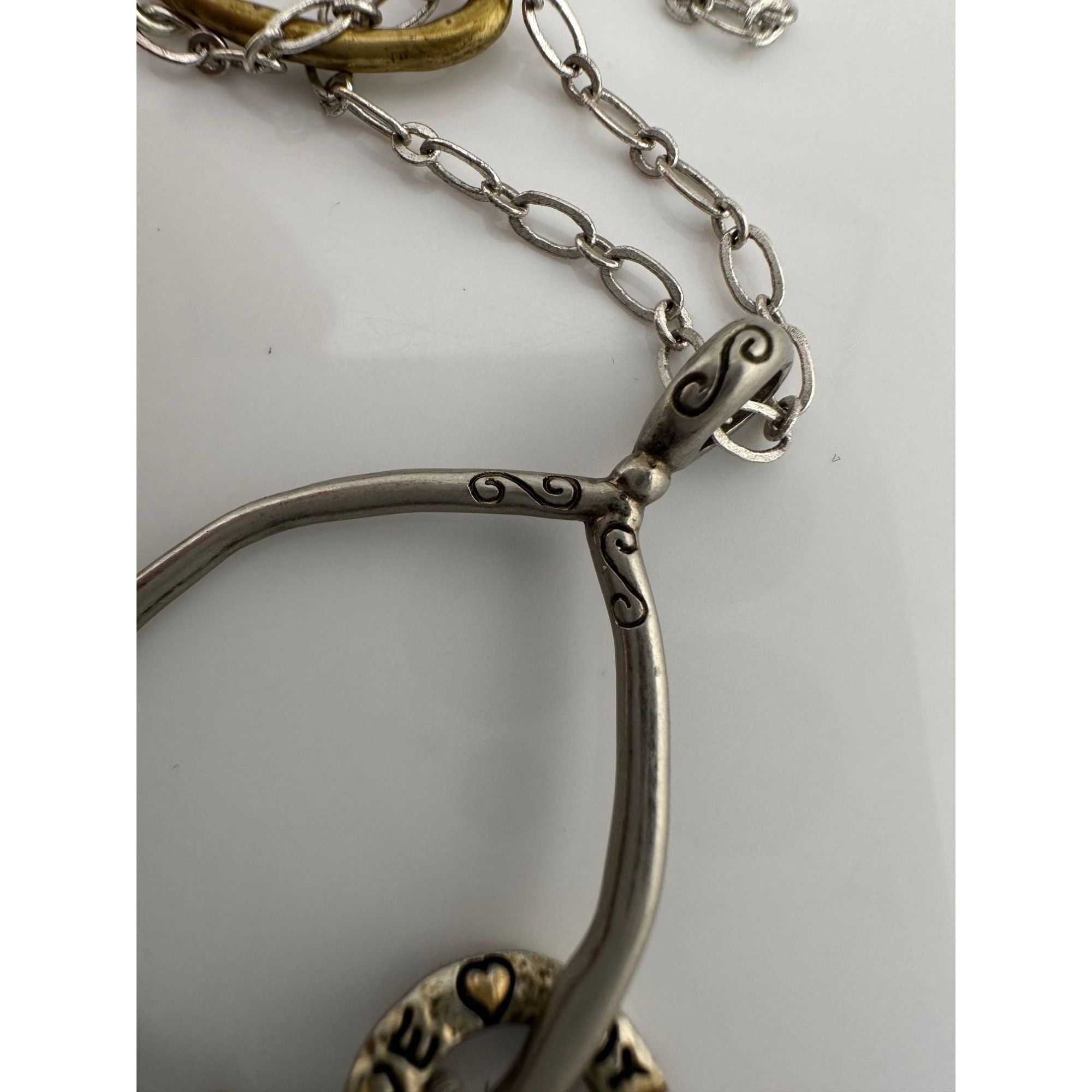 Brighton Brighton *BLESSED* Charm Necklace - Joy * Peace * Love with Size ONE SIZE - 11 Thumbnail
