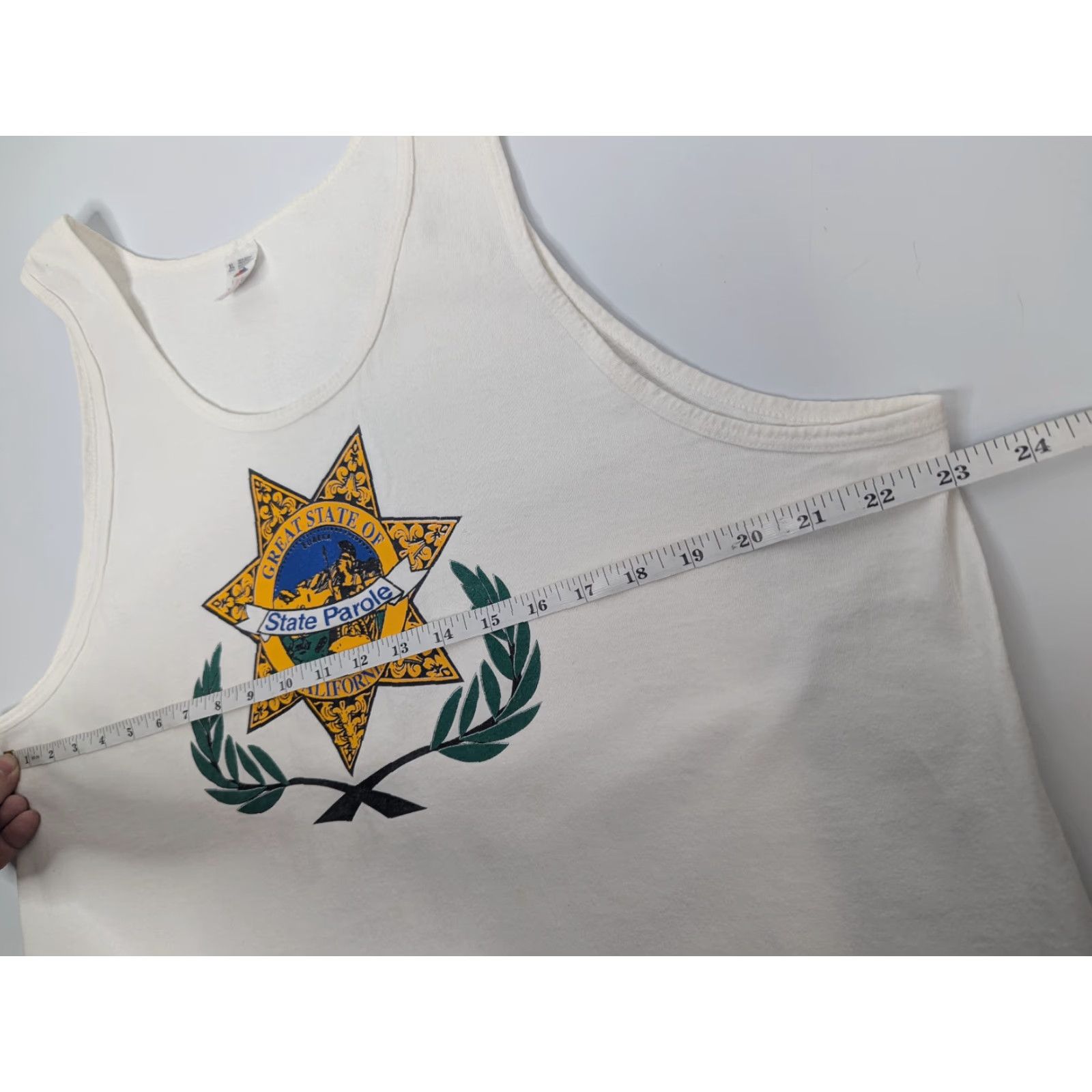 Fruit Of The Loom VINTAGE Fruit Of The Loom Tank Top California Logo White XL Mens Size US XL / EU 56 / 4 - 6 Thumbnail
