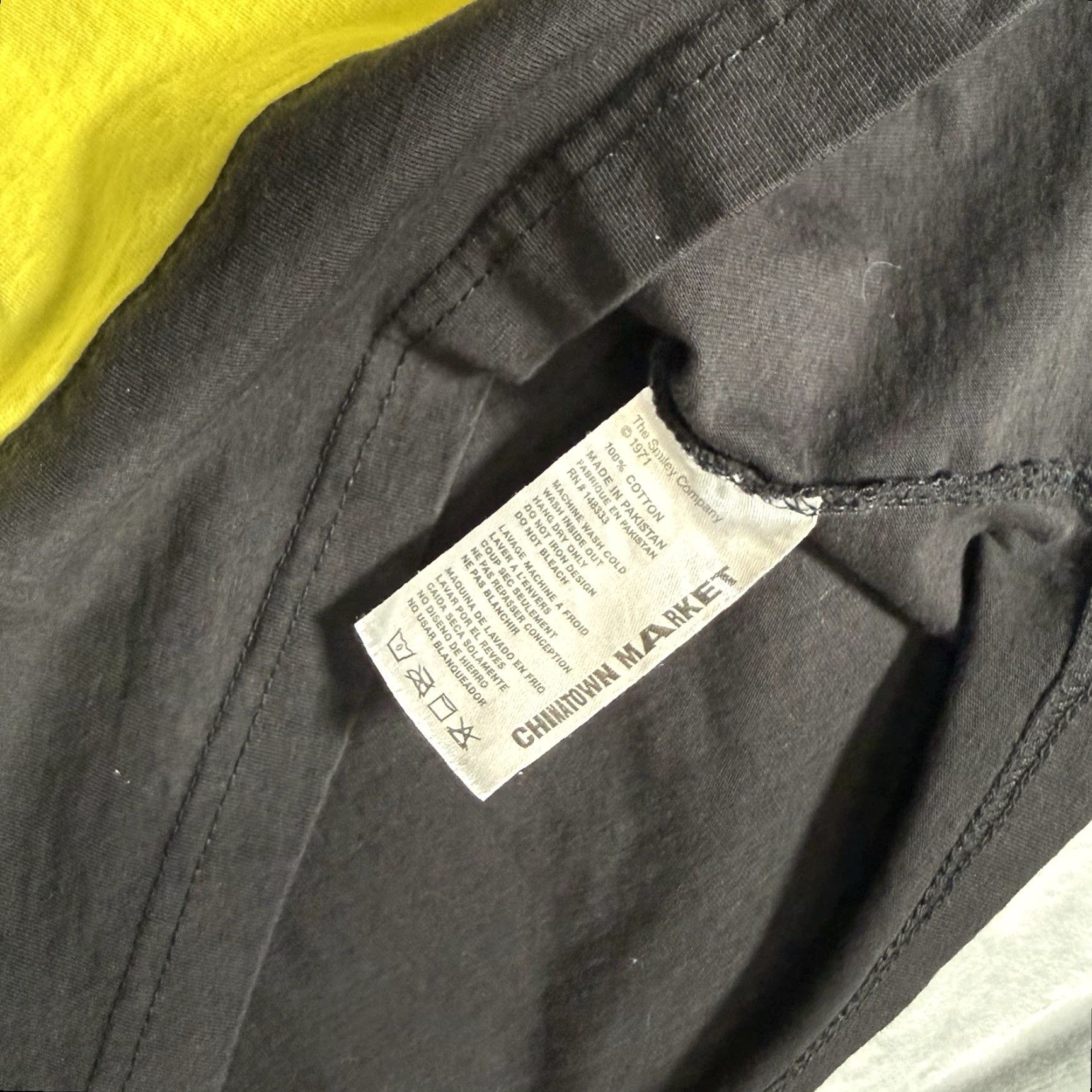 Vintage Chinatown Market T Shirt Mens M Slim Fit Black Graphic Print Crew Neck Short Sleeve Vintage No Size US M / EU 48-50 / 2 - 3 Thumbnail