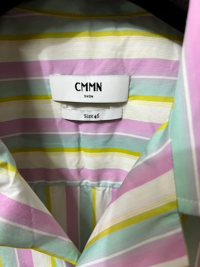 Balenciaga cmmn swdn Men's Striped Short Sleeve Shirt Size US S / EU 44-46 / 1 - 3 Thumbnail