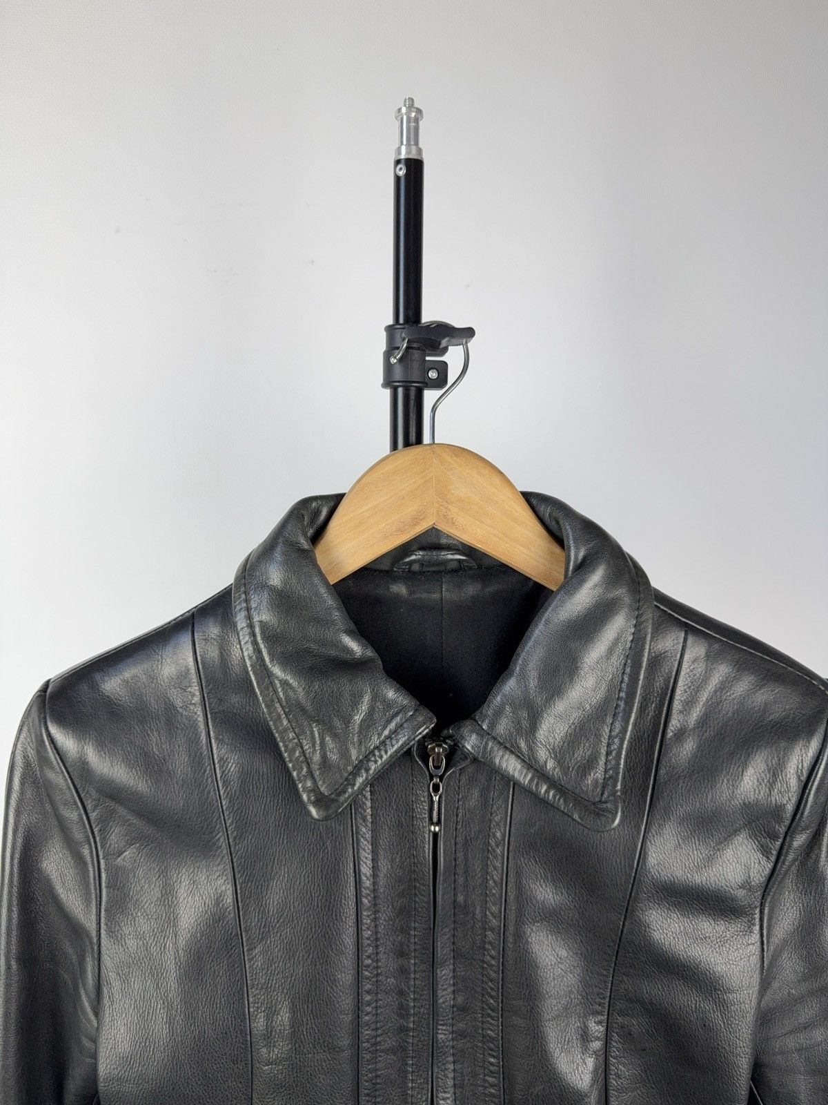 VINTAGE 90’s Rock Y2K LEATHER MOTO Racing BIKER JACKET