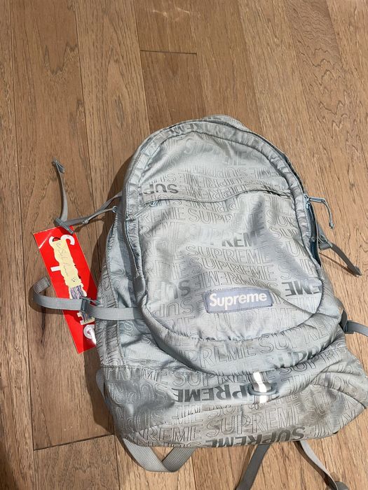 Ice blue outlet supreme backpack